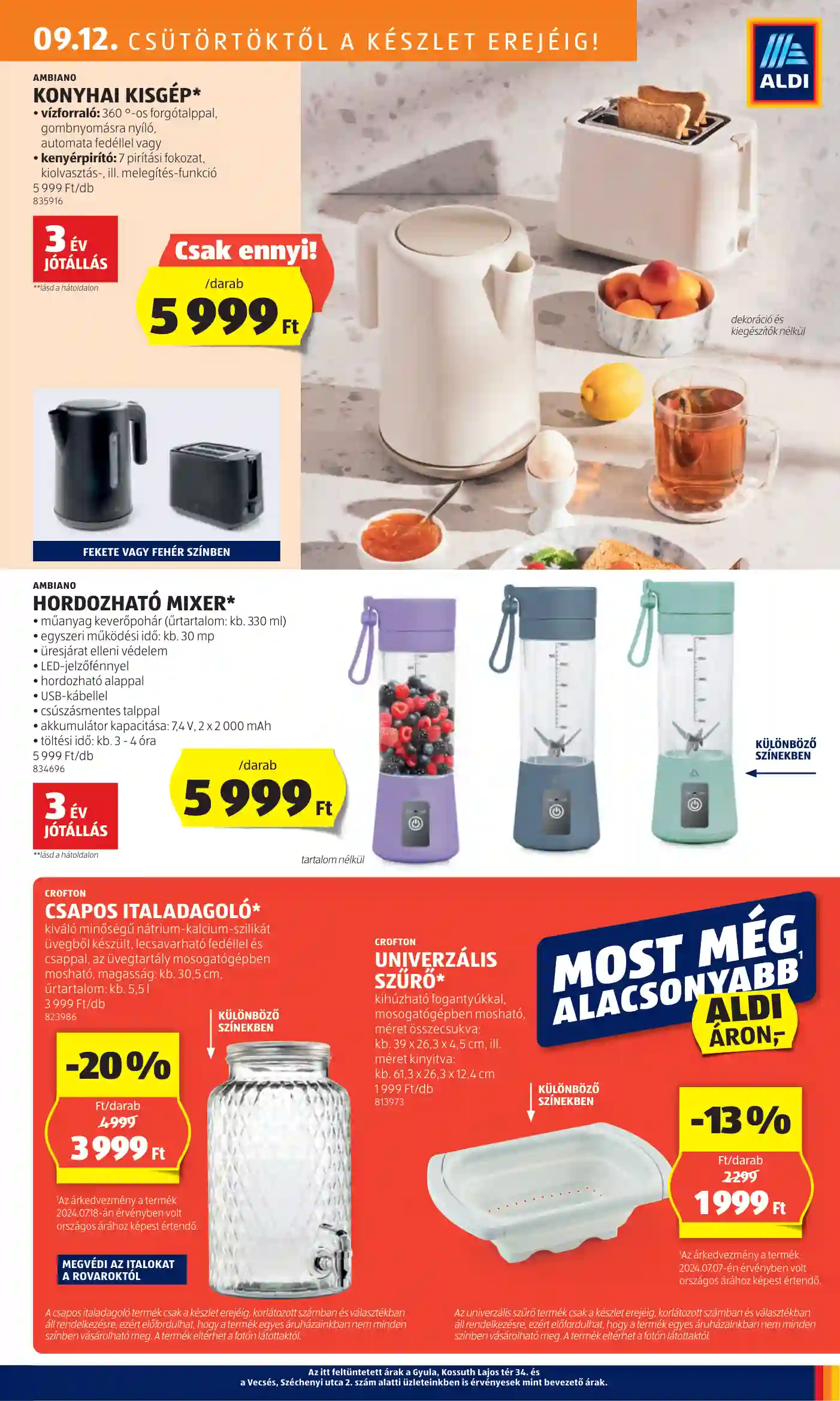 Aldi akciós újság 37. hét (16 oldal)