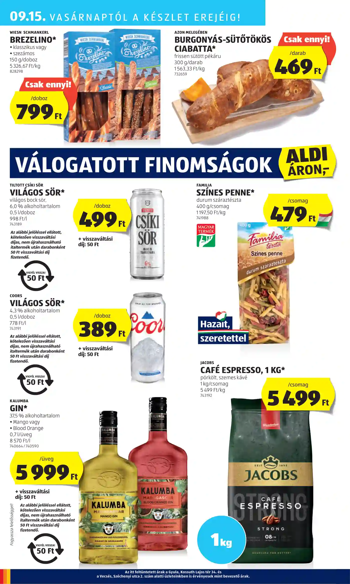 Aldi akciós újság 37. hét (28 oldal)