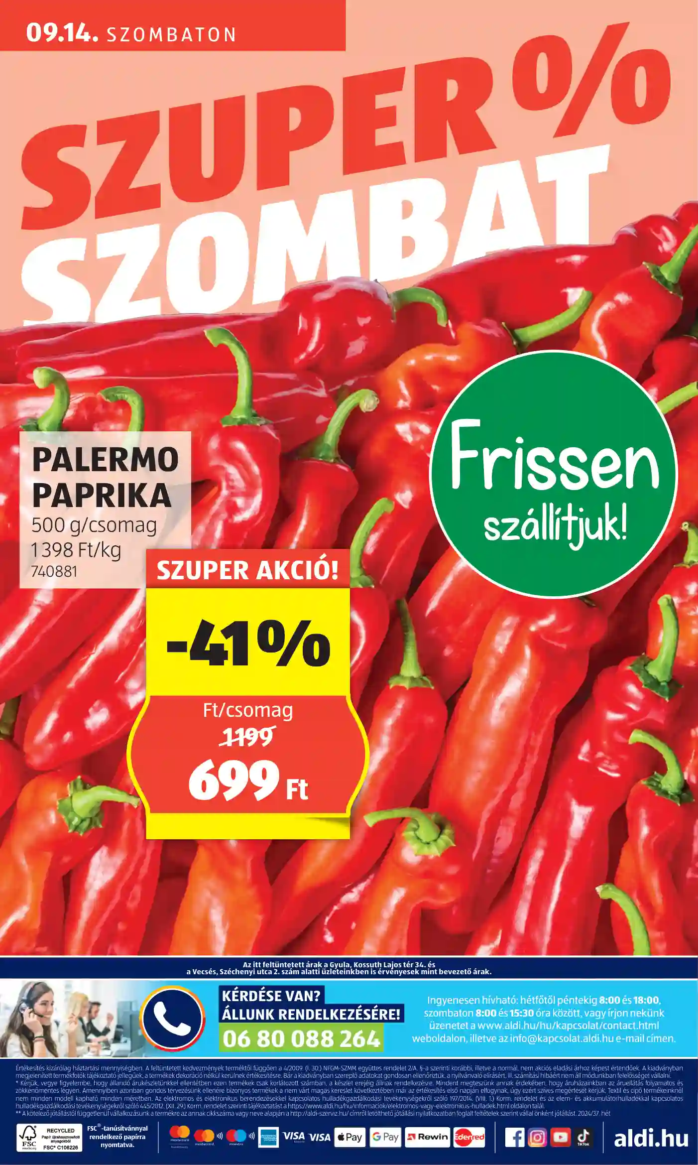 Aldi akciós újság 37. hét (45 oldal)