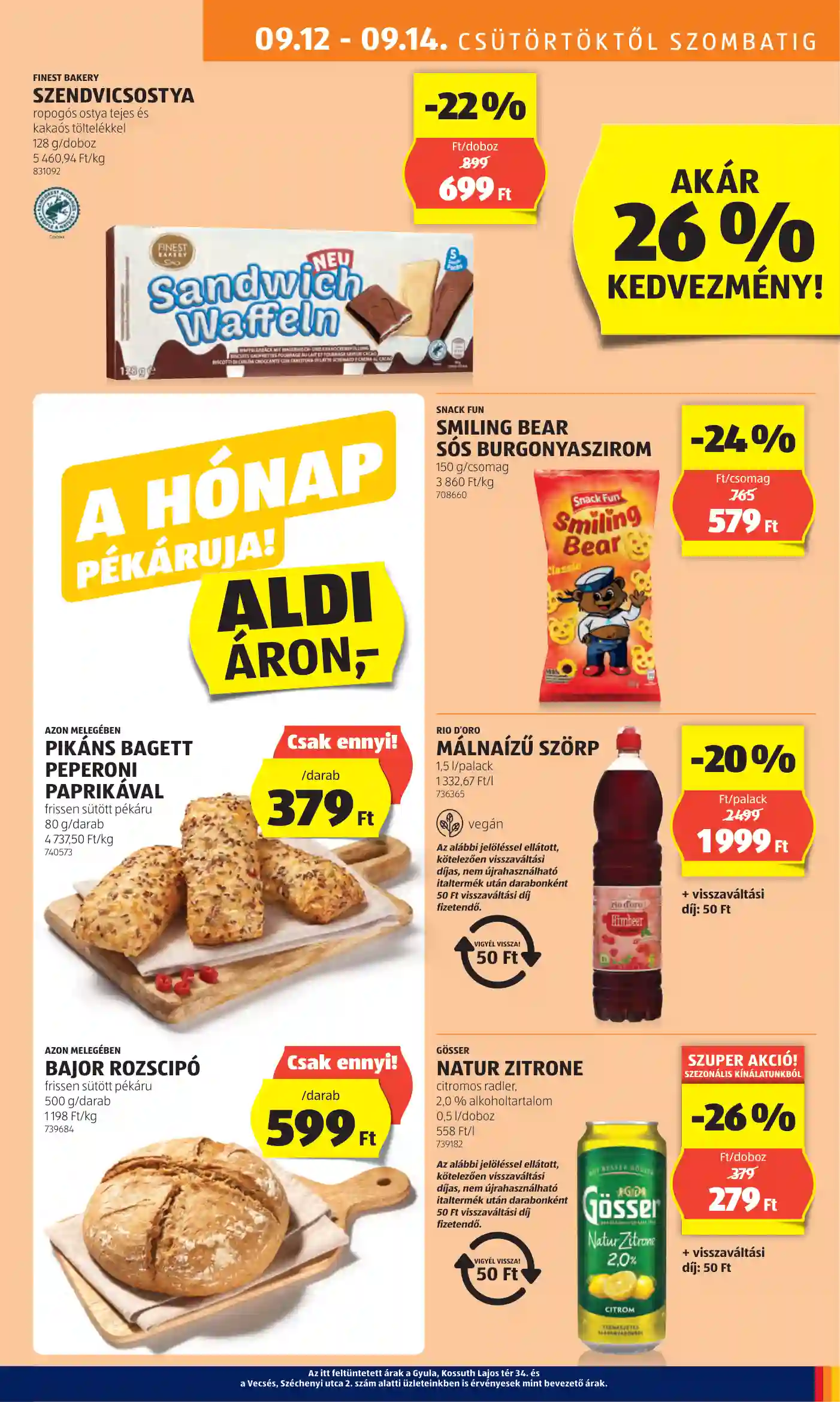 Aldi akciós újság 37. hét (50 oldal)