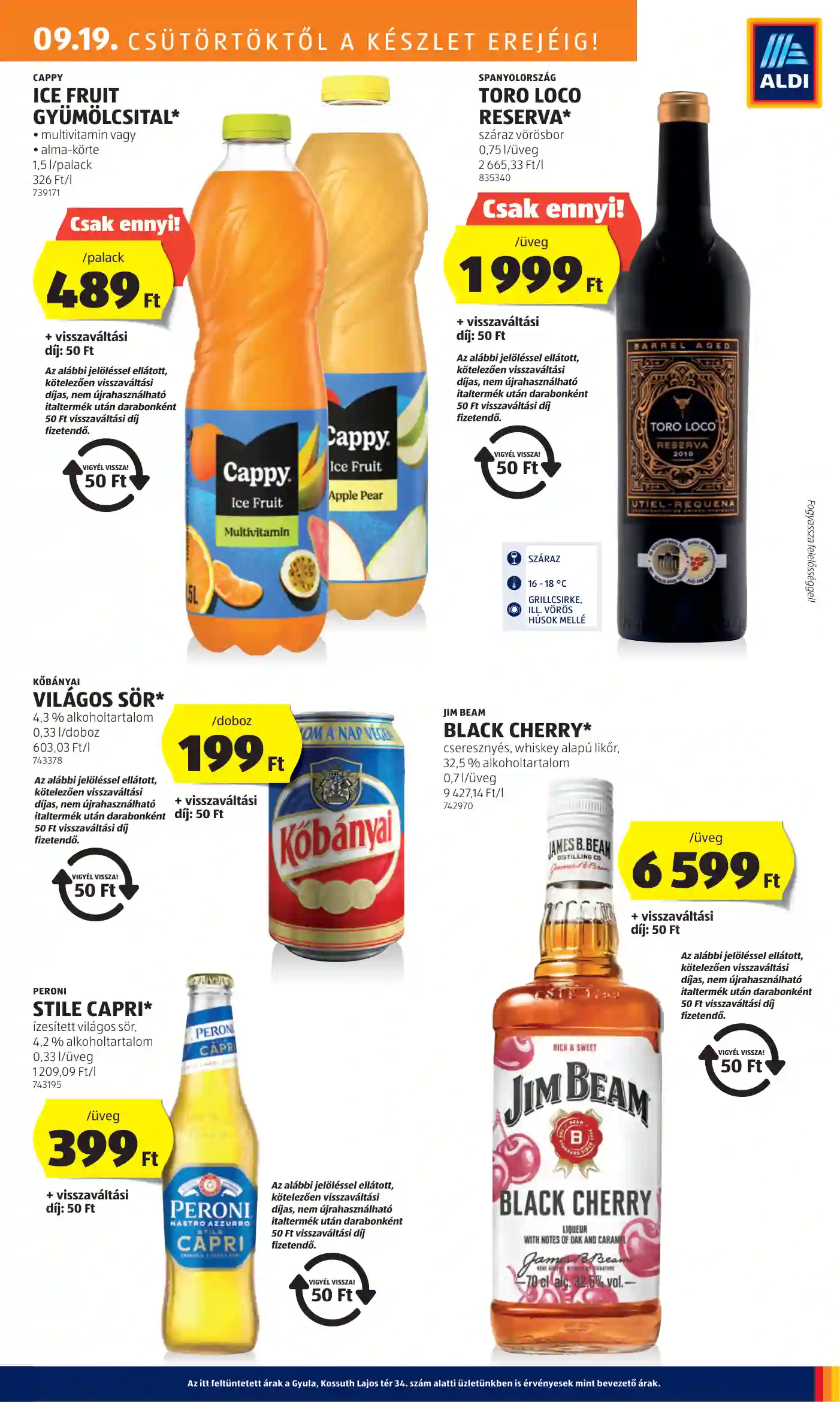 Aldi akciós újság 38. hét (5 oldal)