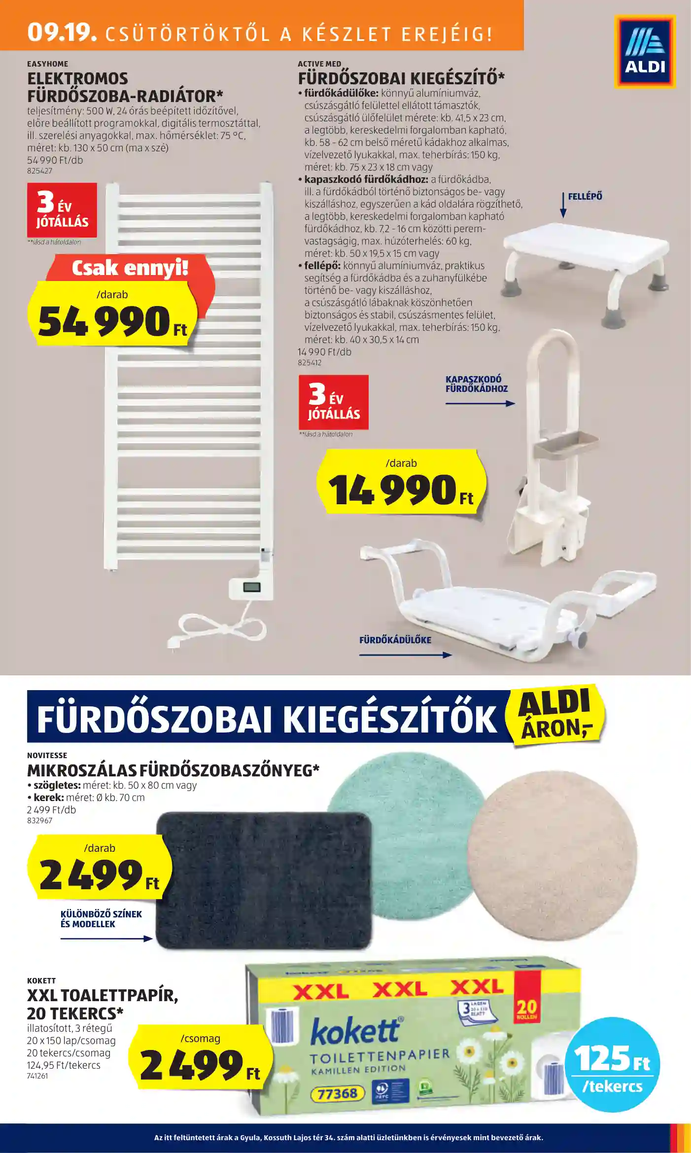 Aldi akciós újság 38. hét (9 oldal)