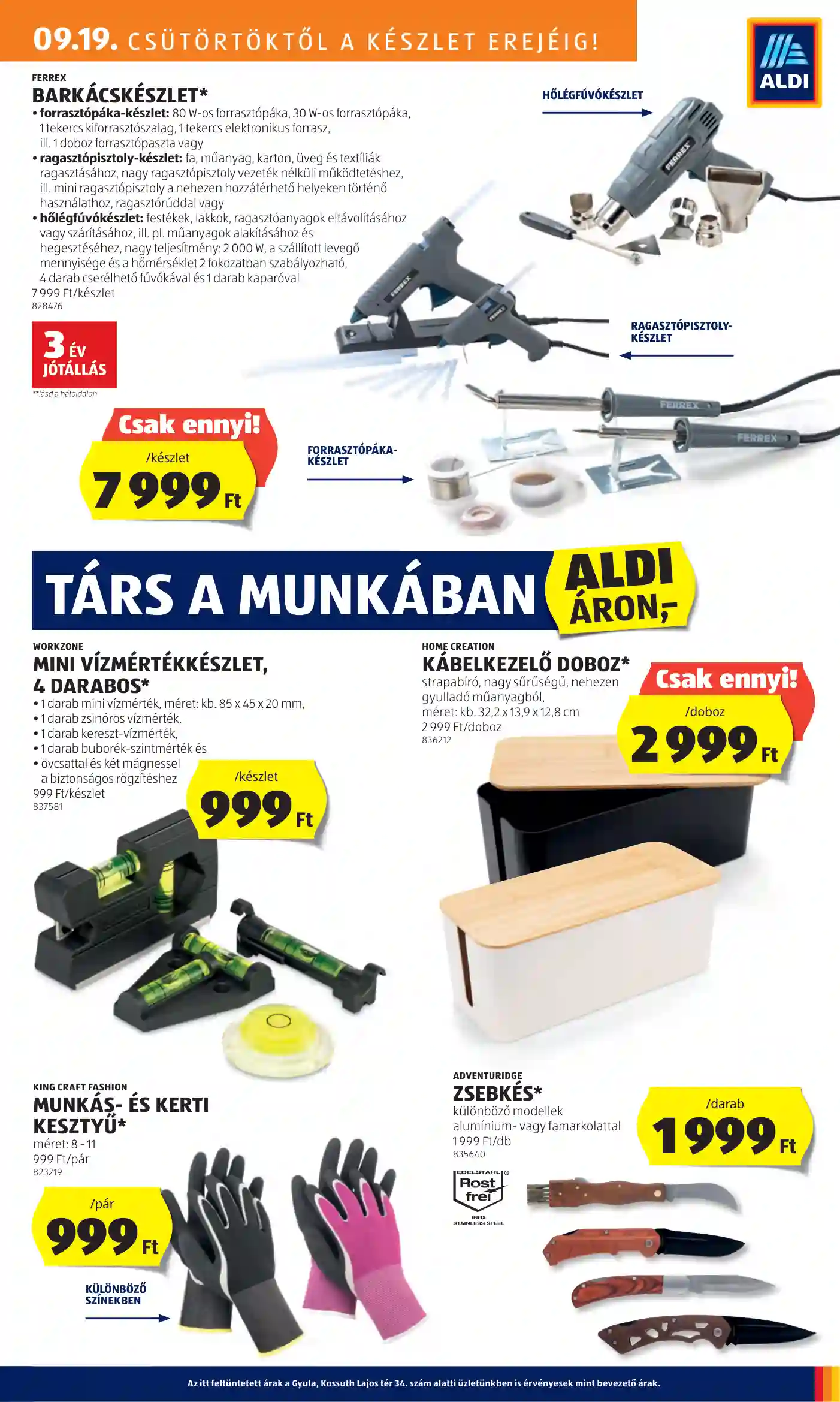 Aldi akciós újság 38. hét (14 oldal)
