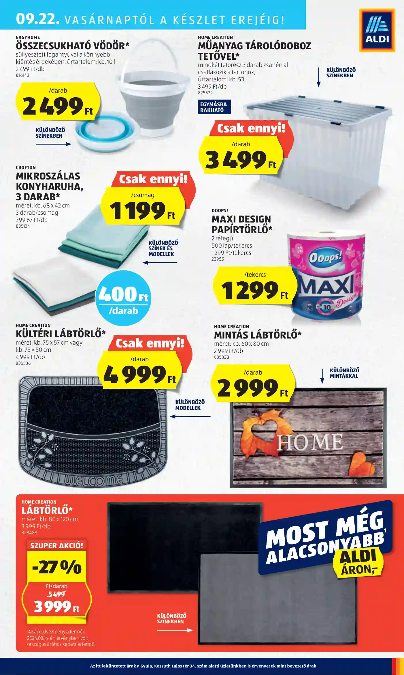 Aldi akciós újság 38. hét (33 oldal)