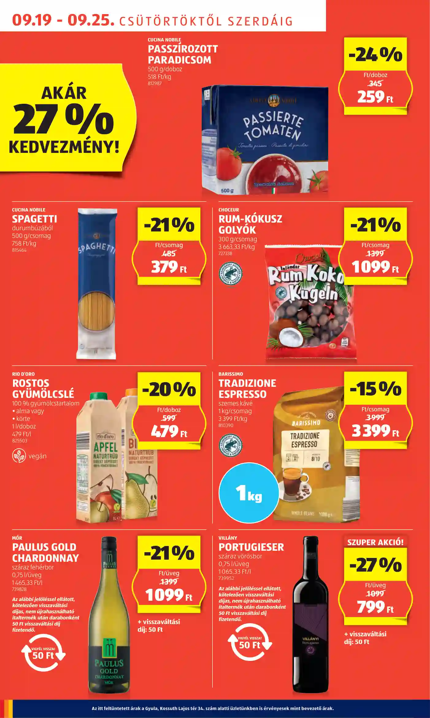 Aldi akciós újság 38. hét (45 oldal)