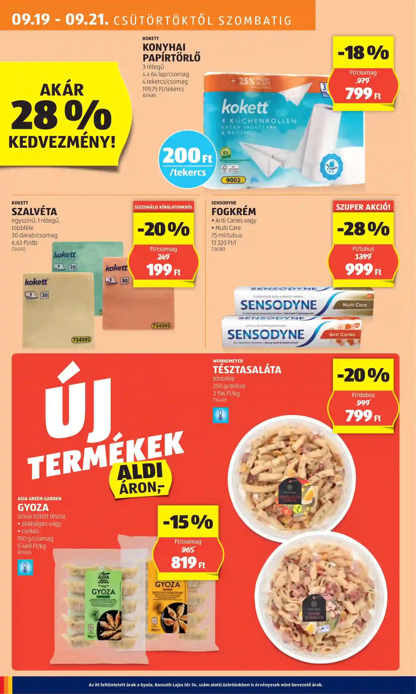 Aldi akciós újság 38. hét (49 oldal)