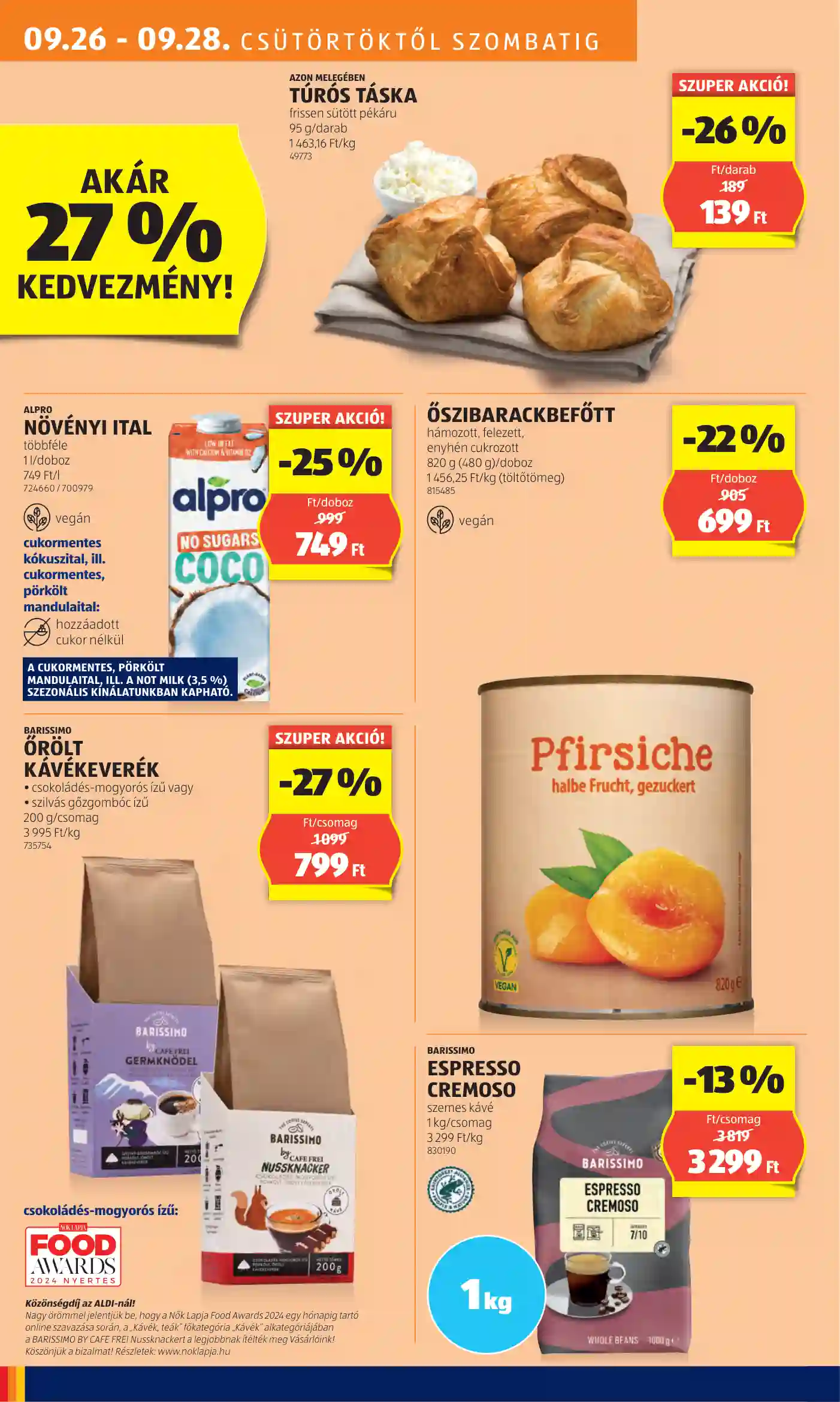 Aldi akciós újság 39. hét (4 oldal)