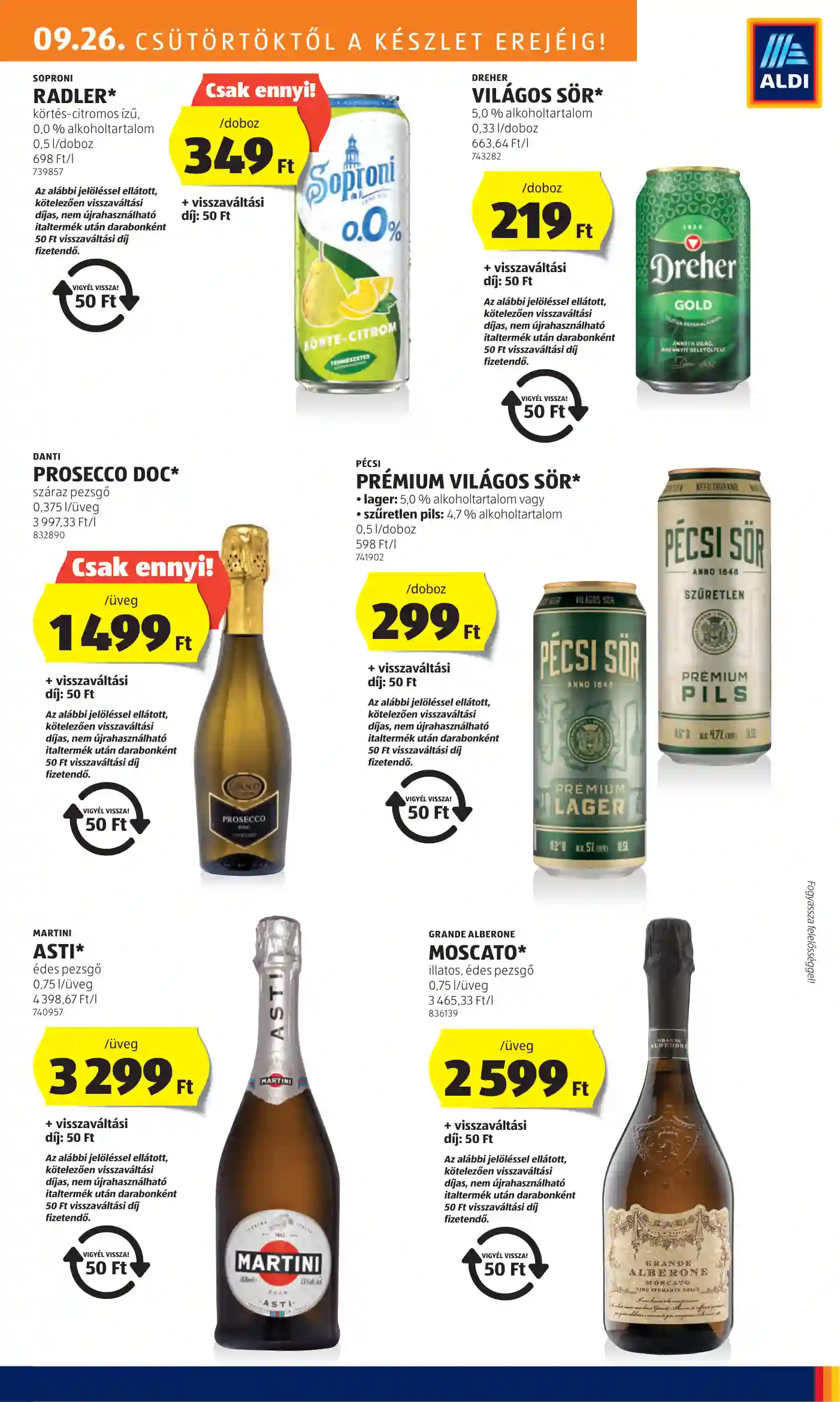 Aldi akciós újság 39. hét (9 oldal)
