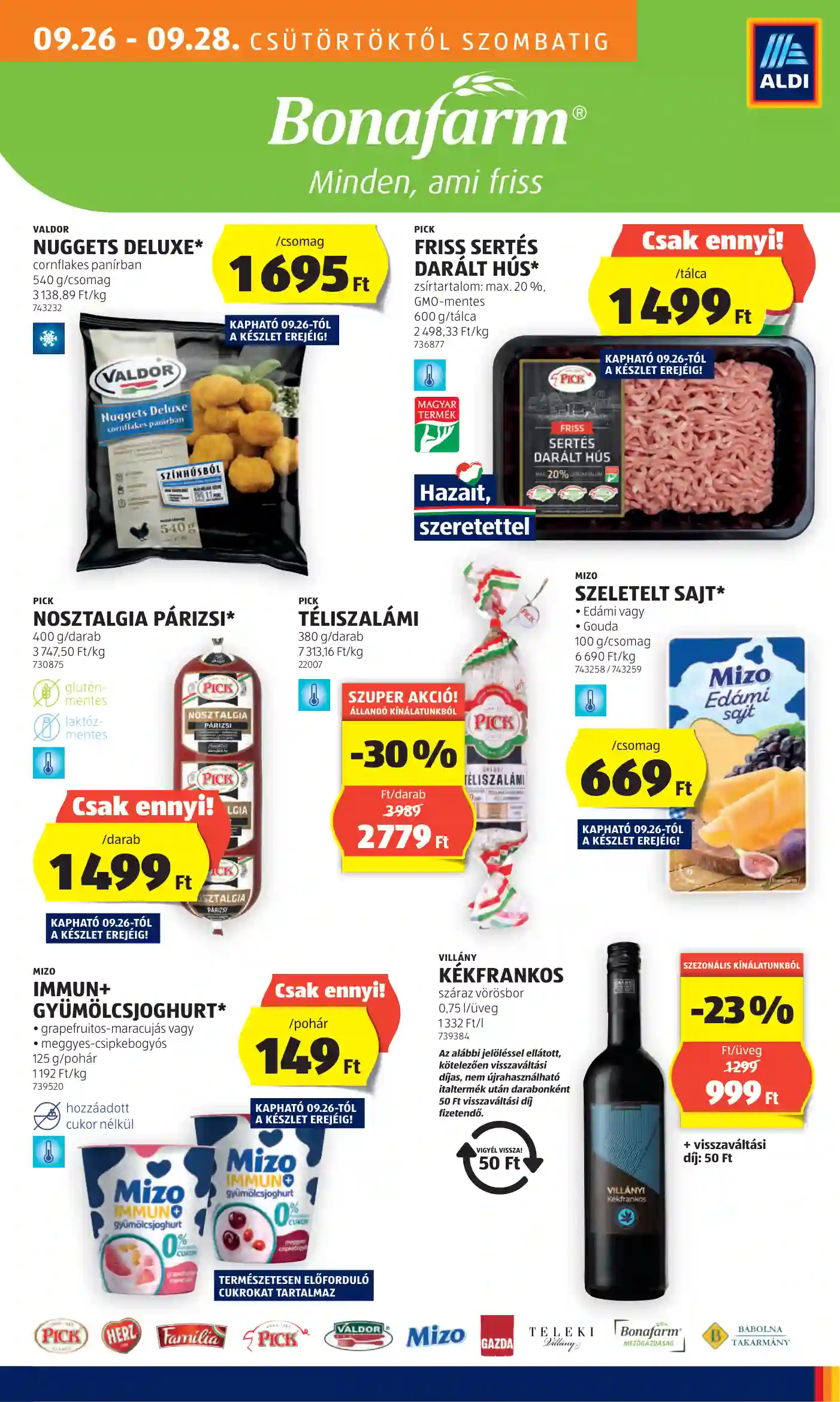 Aldi akciós újság 39. hét (7 oldal)