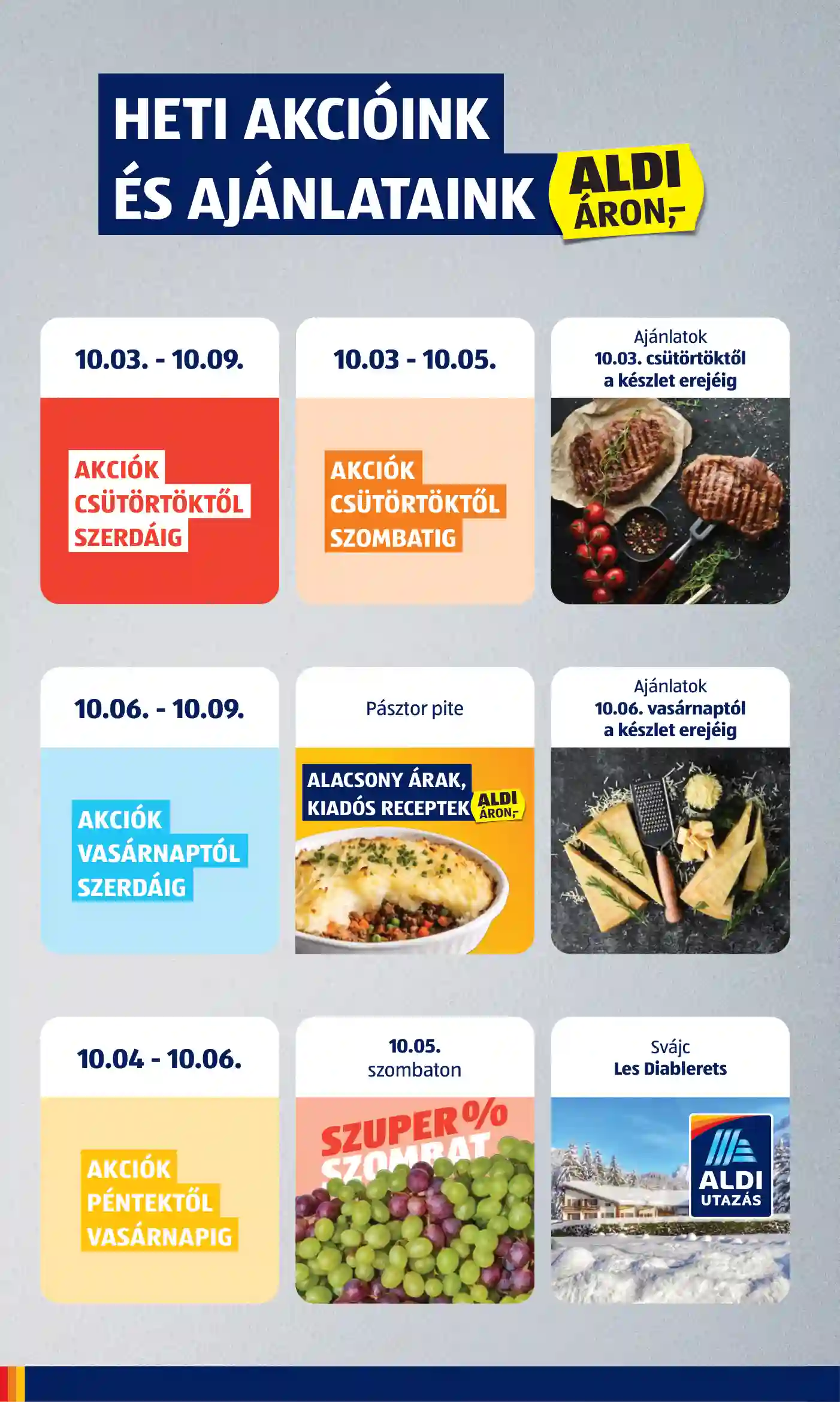 Aldi akciós újság 40. hét (2 oldal)