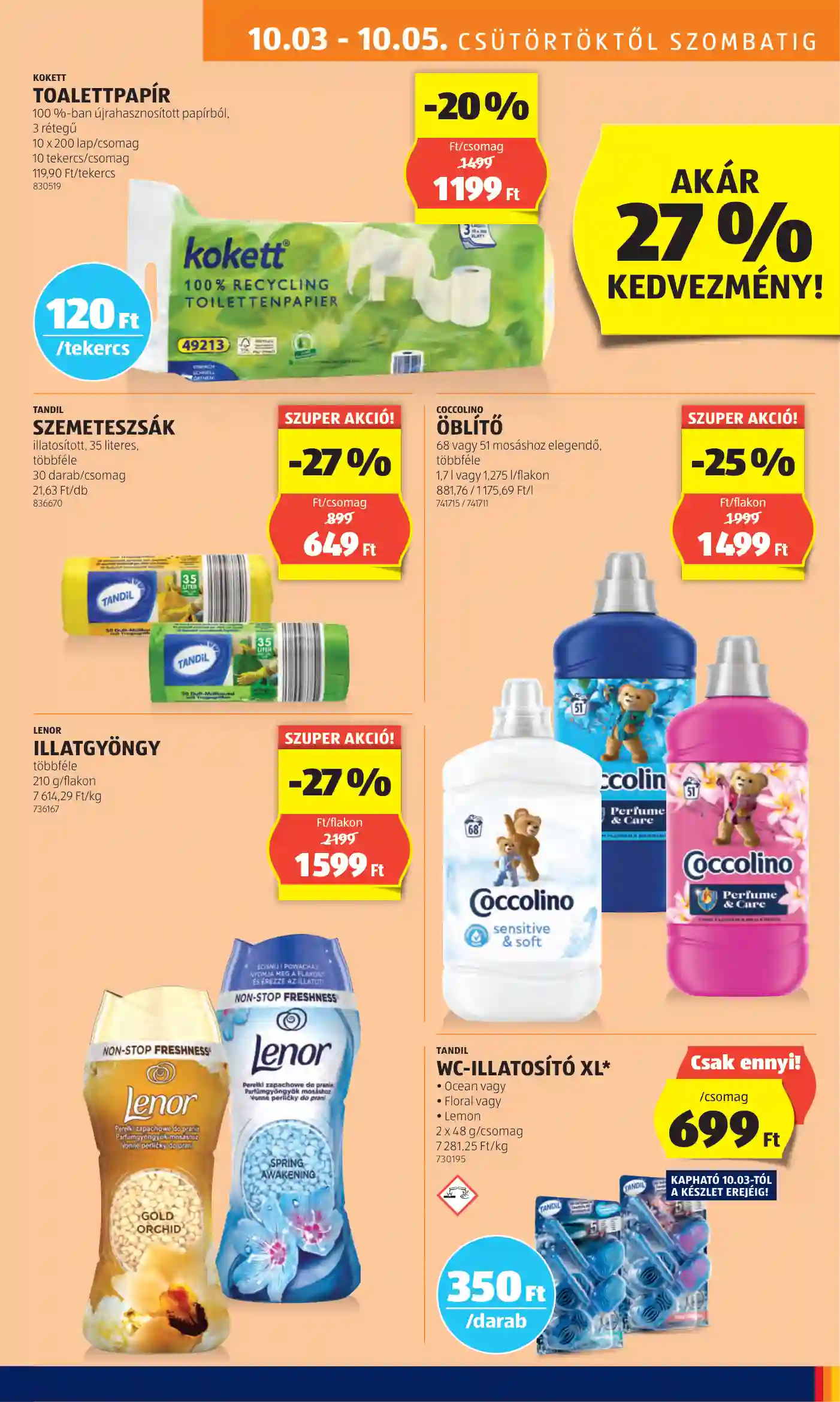 Aldi akciós újság 40. hét (3 oldal)