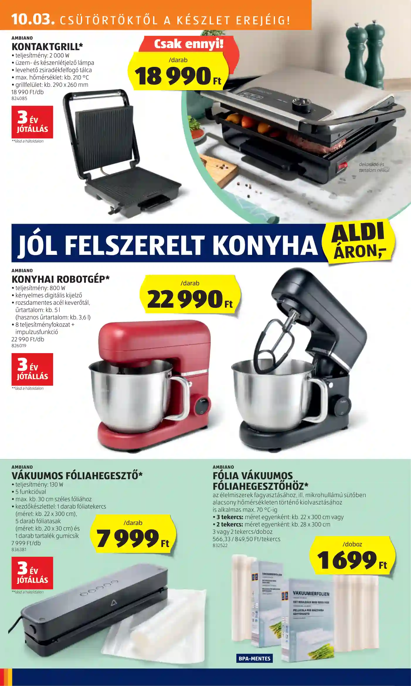 Aldi akciós újság 40. hét (10 oldal)