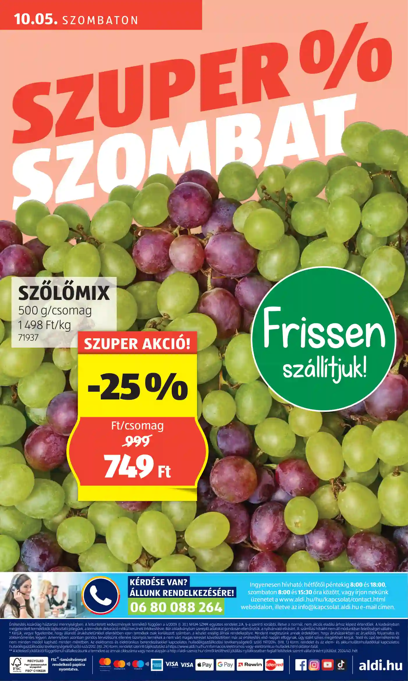Aldi akciós újság 40. hét (45 oldal)