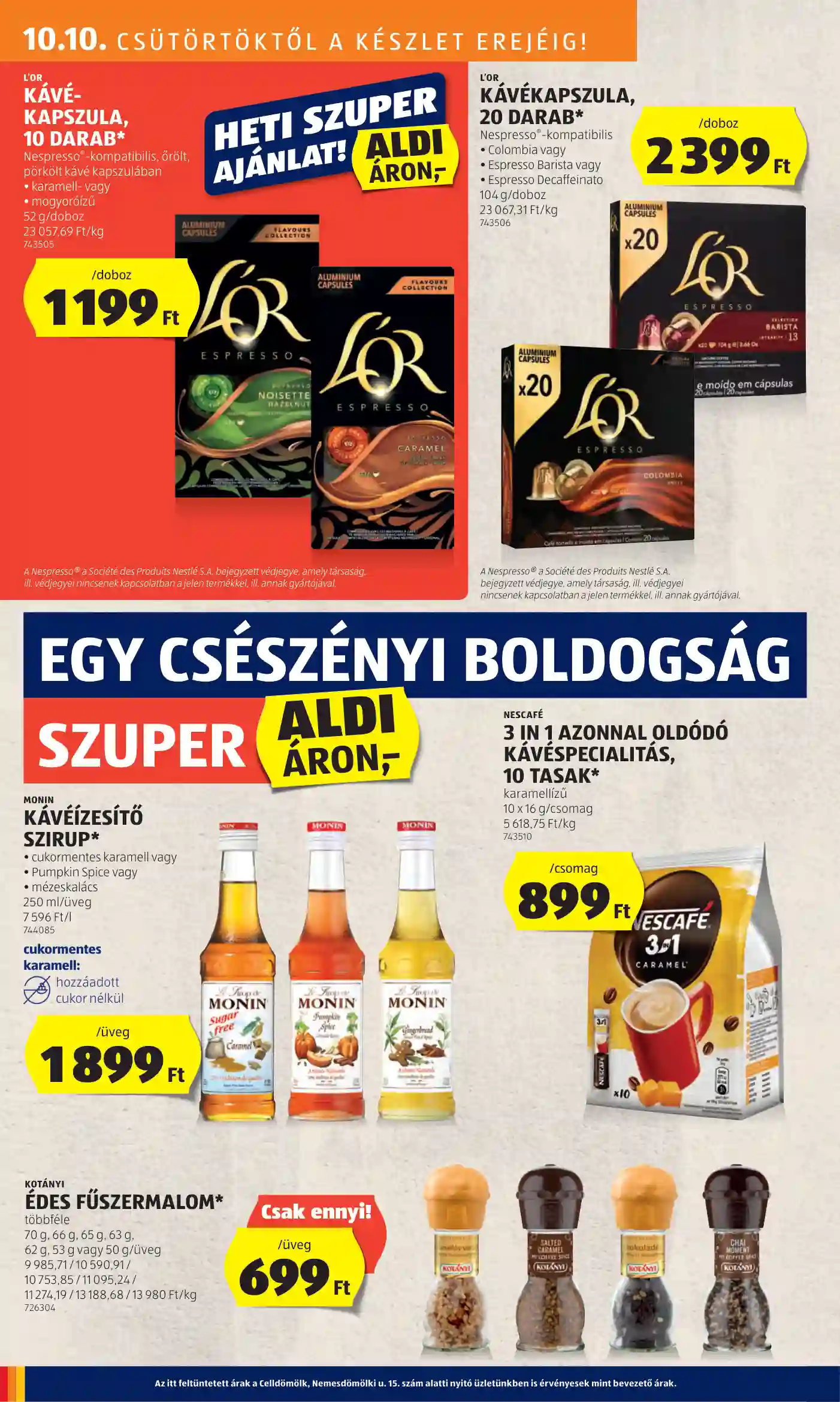 Aldi akciós újság 41. hét (8 oldal)