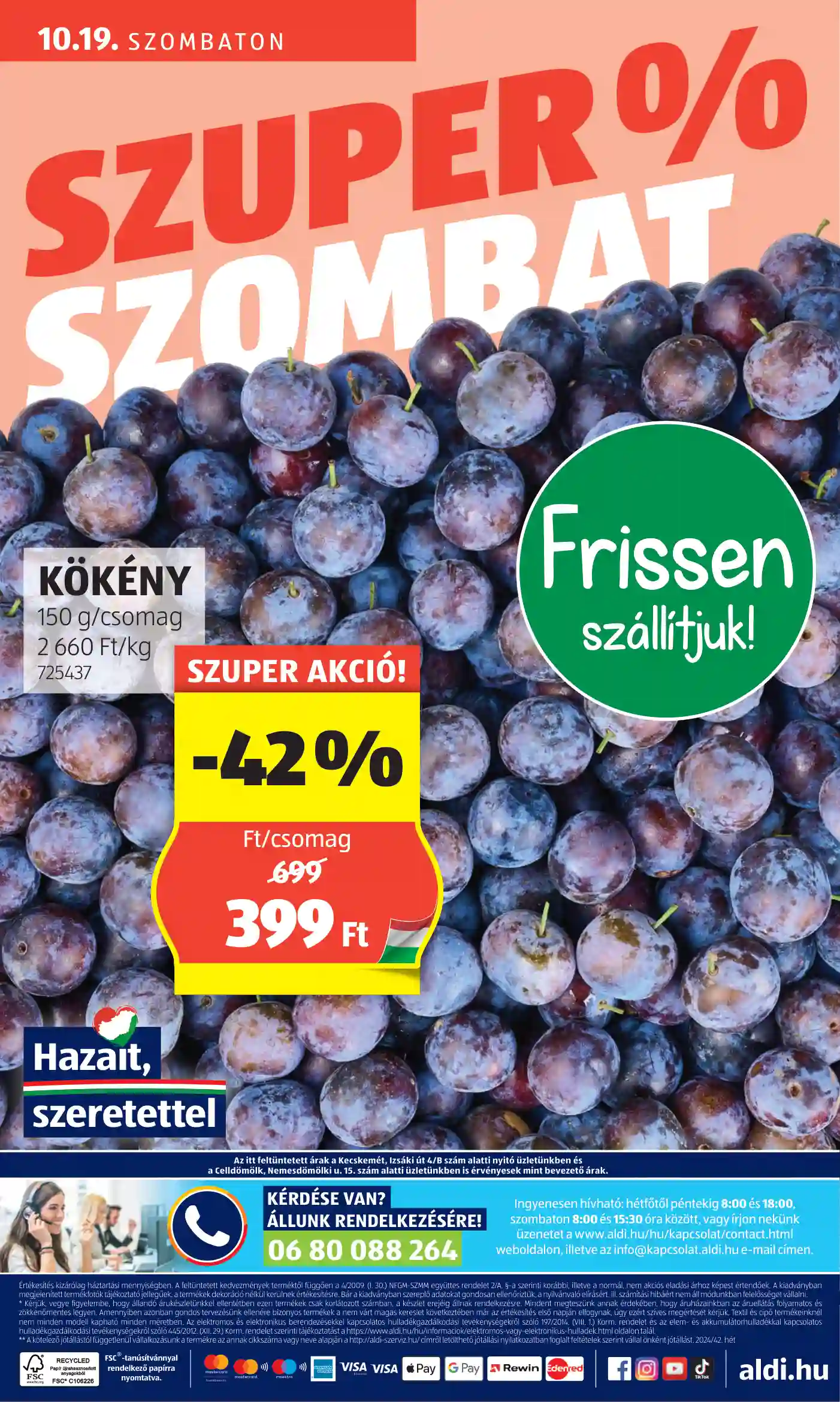 Aldi akciós újság 42. hét (54 oldal)