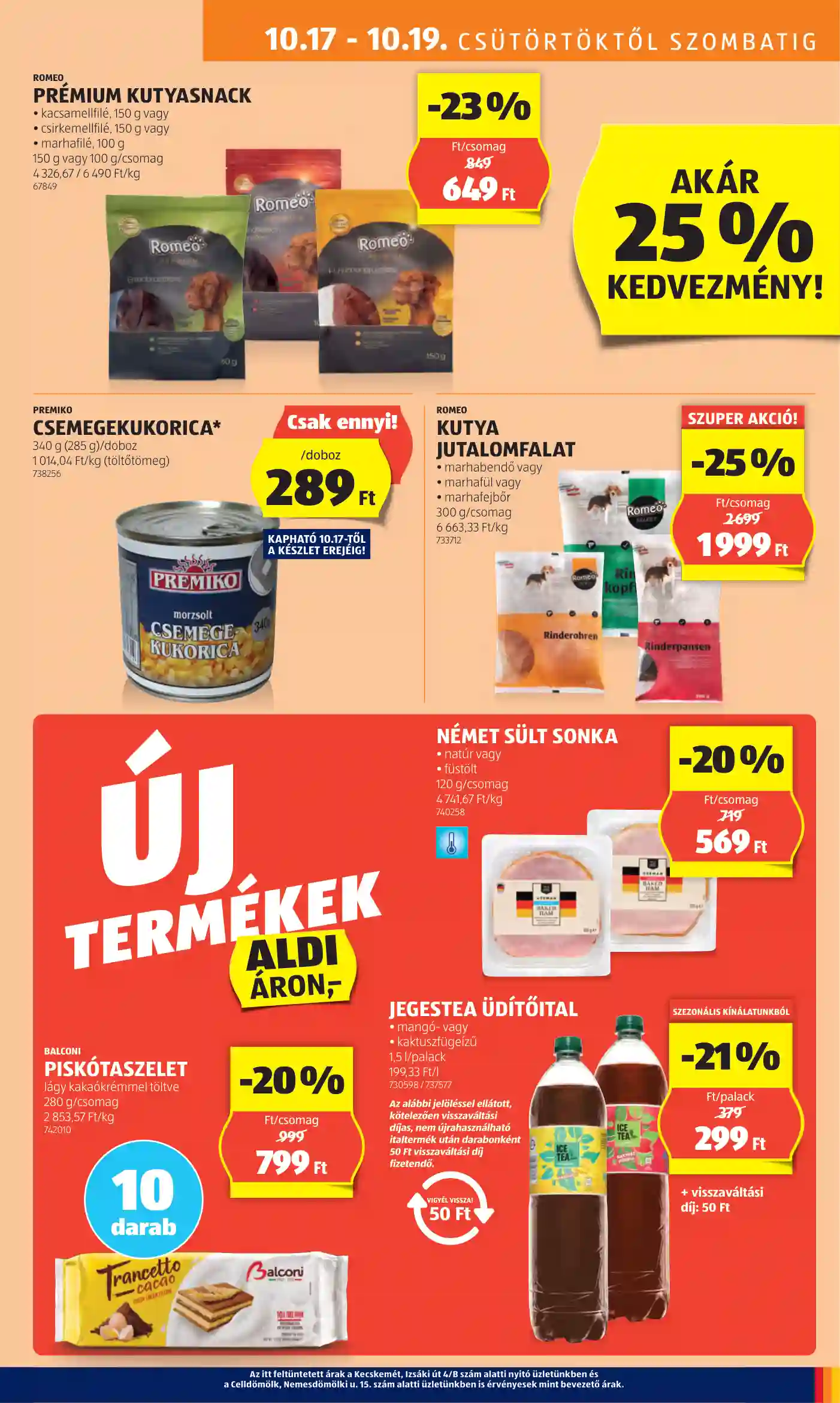 Aldi akciós újság 42. hét (3 oldal)