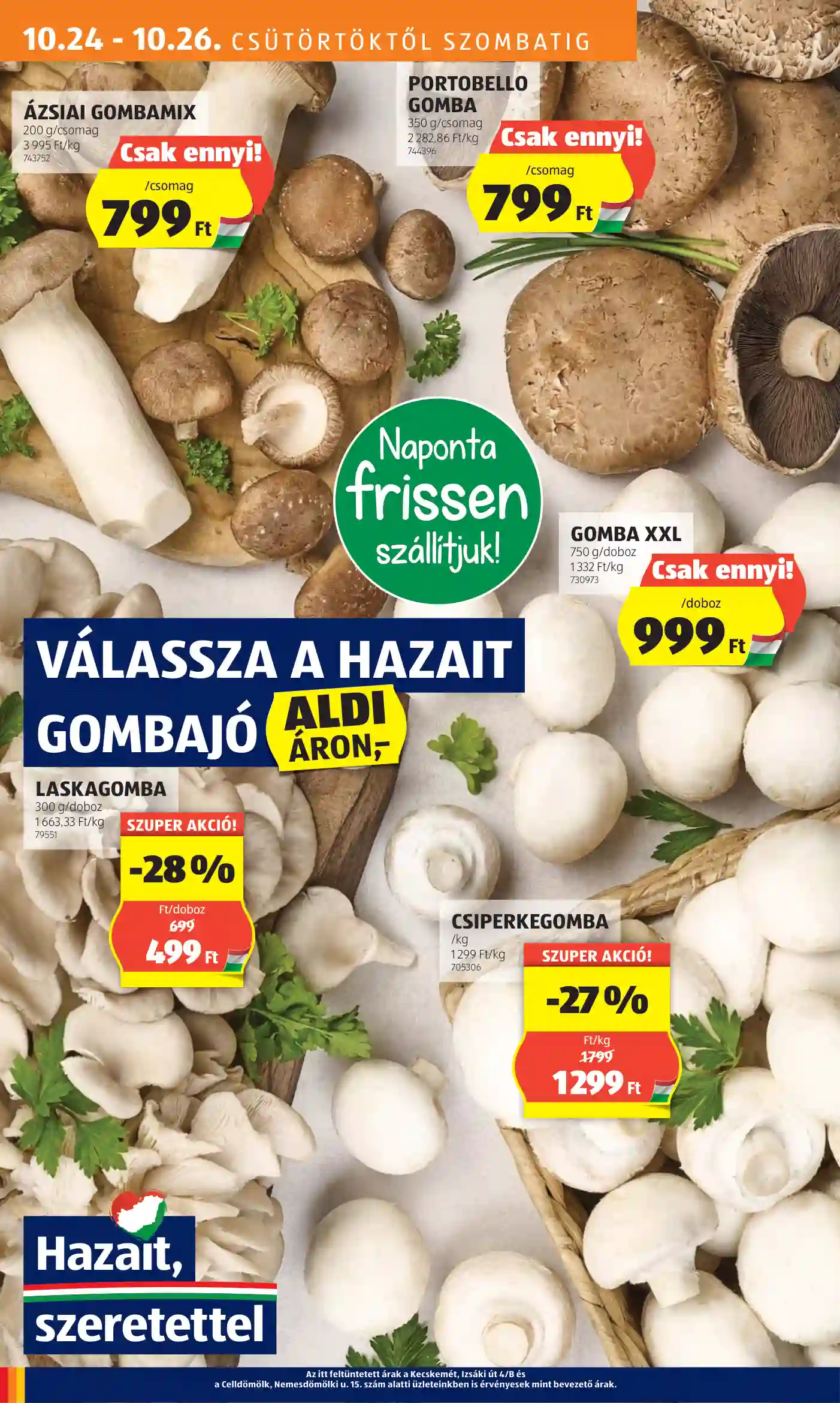 Aldi akciós újság 43. hét (4 oldal)