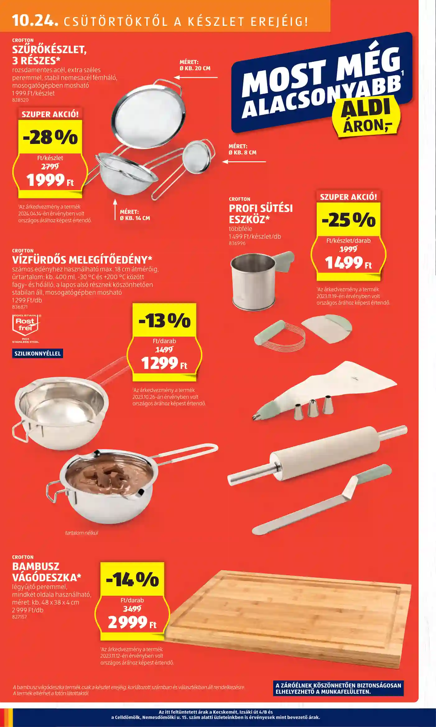Aldi akciós újság 43. hét (19 oldal)