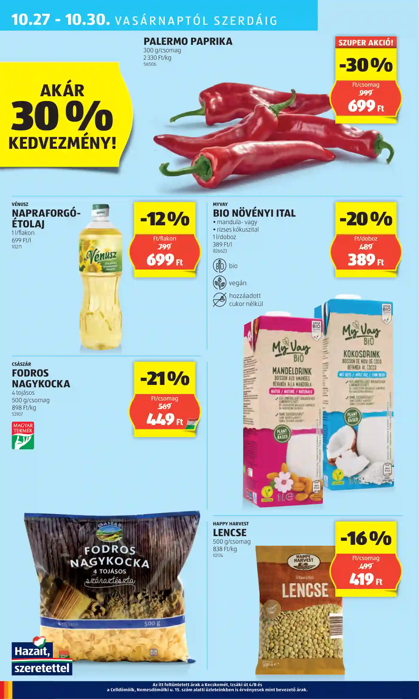 Aldi akciós újság 43. hét (30 oldal)