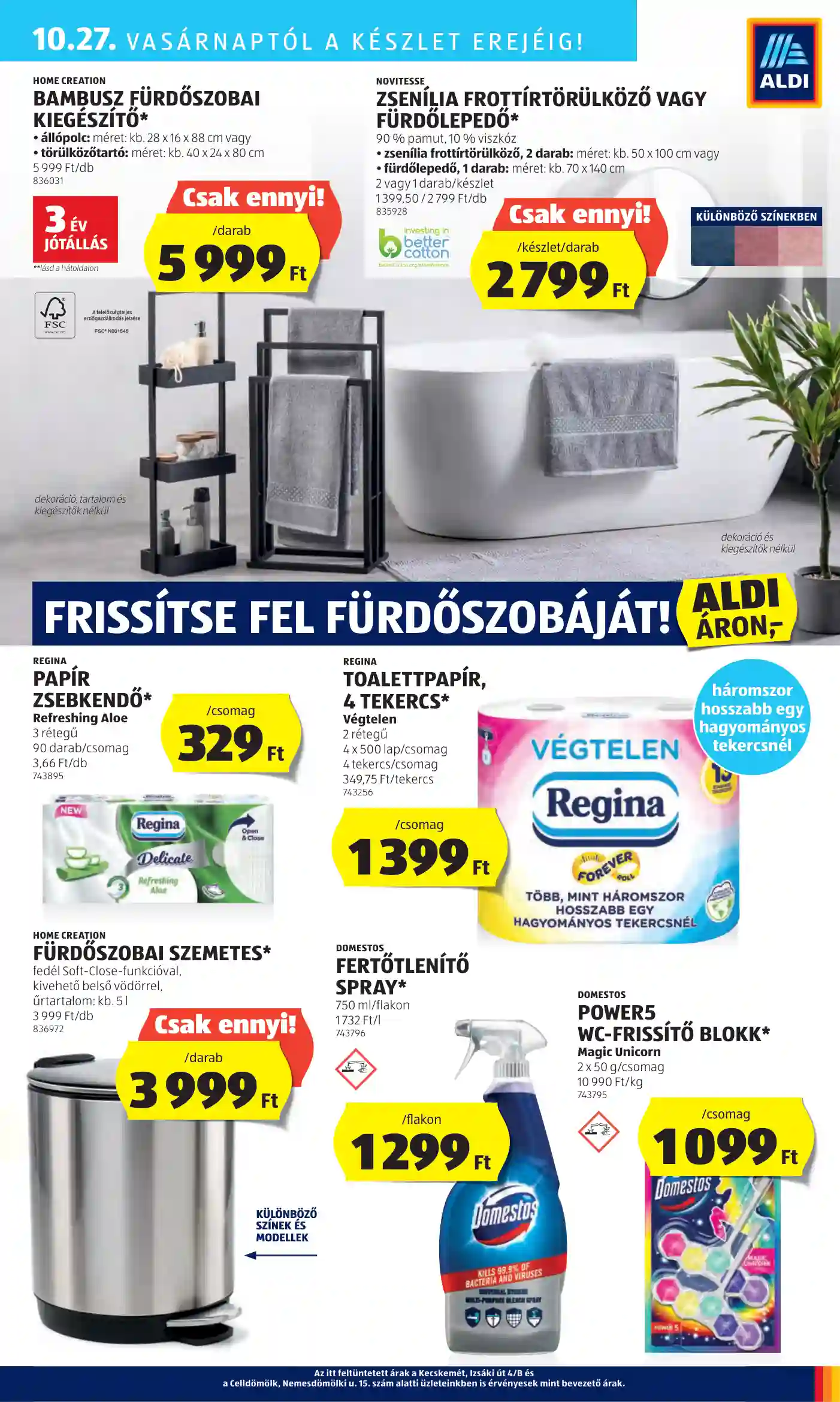 Aldi akciós újság 43. hét (49 oldal)