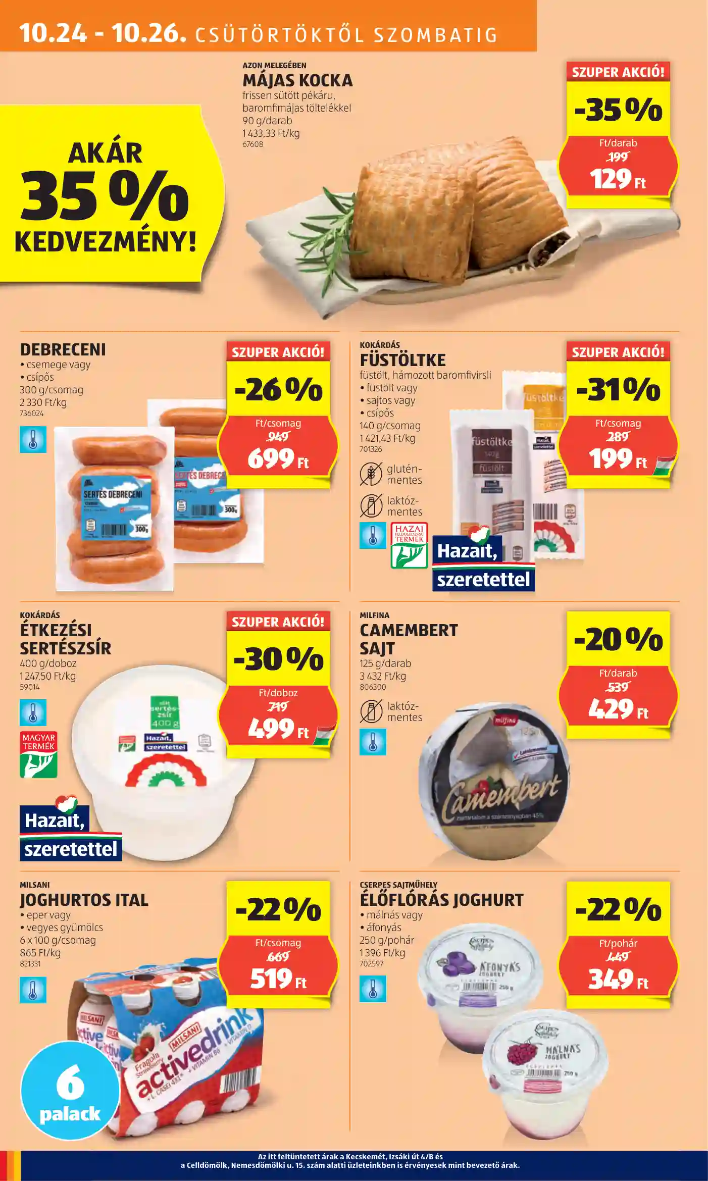 Aldi akciós újság 43. hét (63 oldal)
