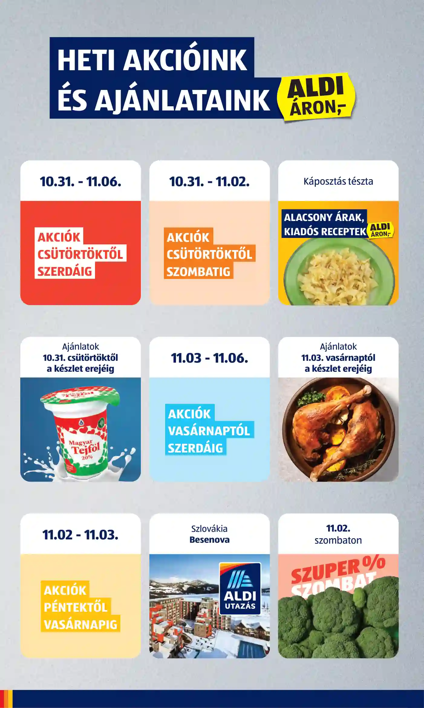 Aldi akciós újság 44. hét (2 oldal)
