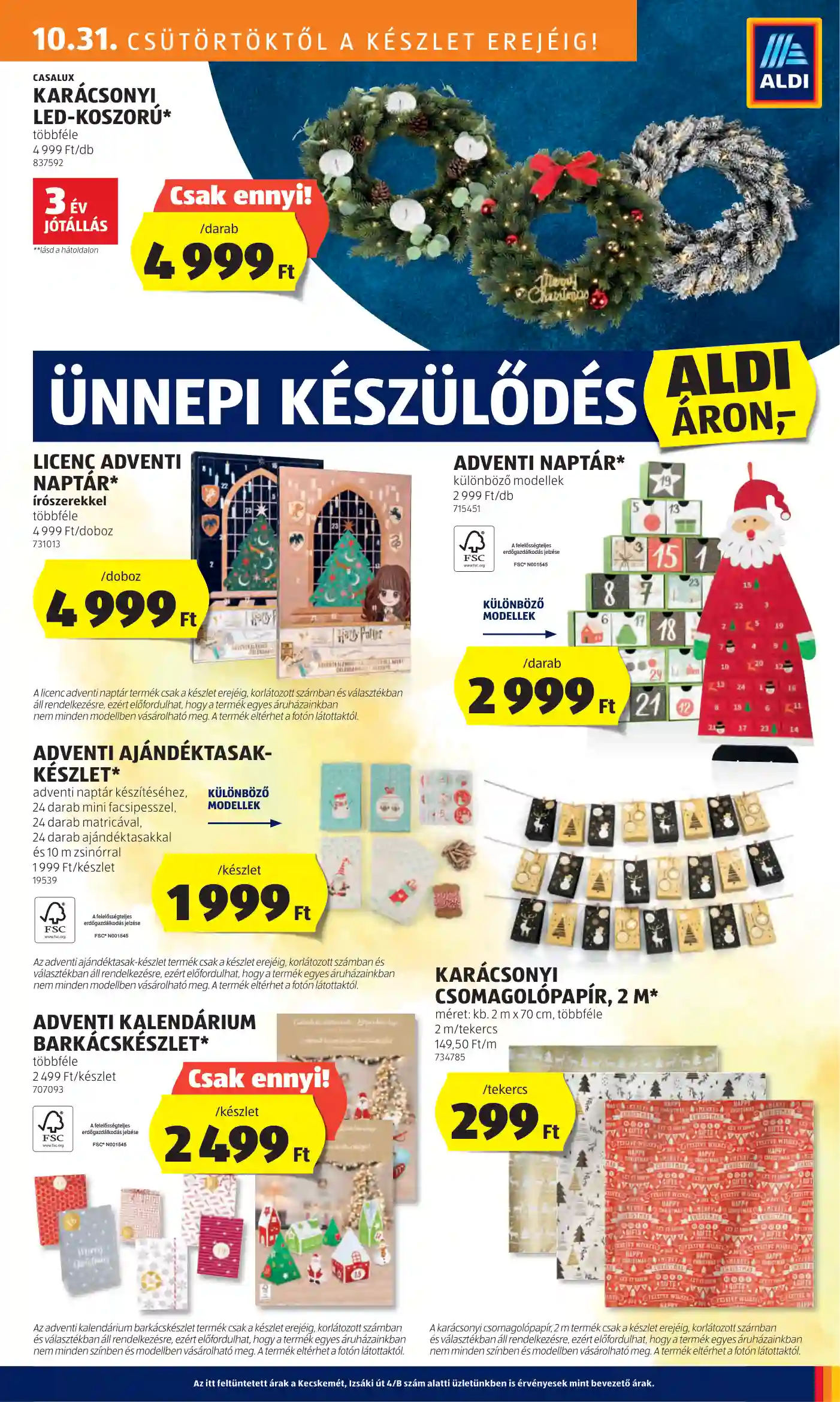 Aldi akciós újság 44. hét (18 oldal)