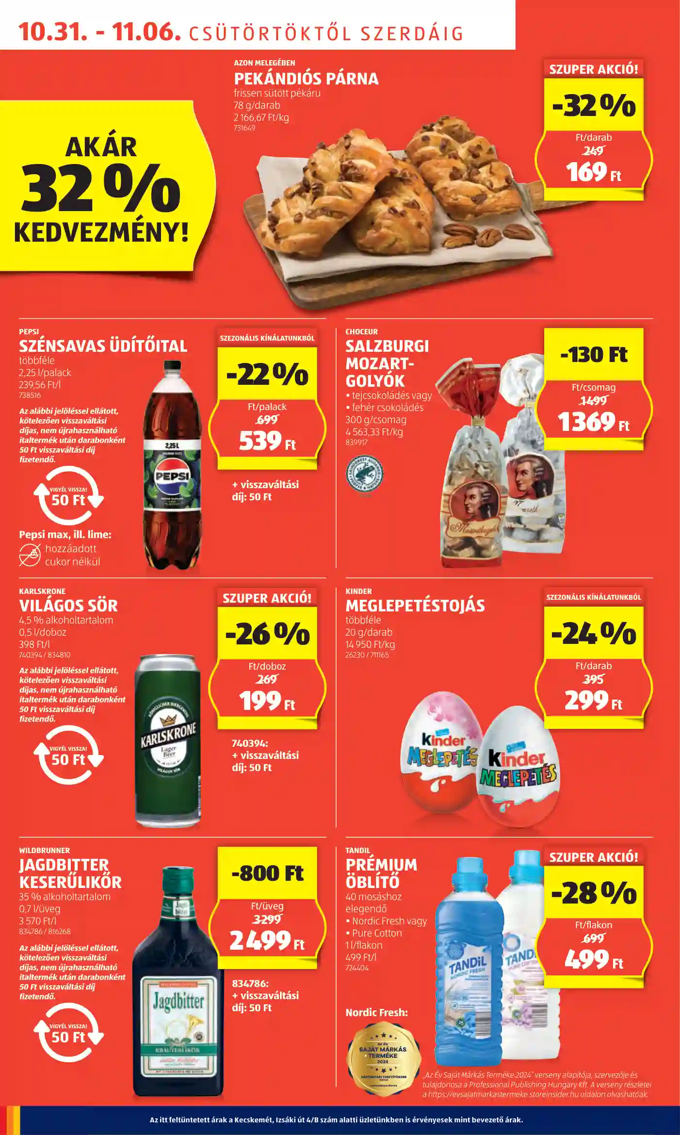 Aldi akciós újság 44. hét (46 oldal)