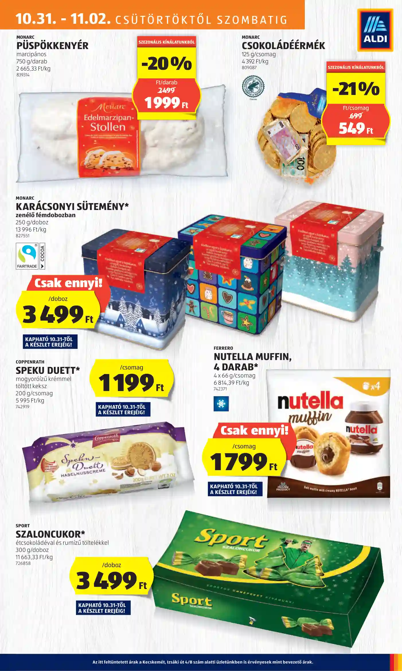 Aldi akciós újság 44. hét (9 oldal)