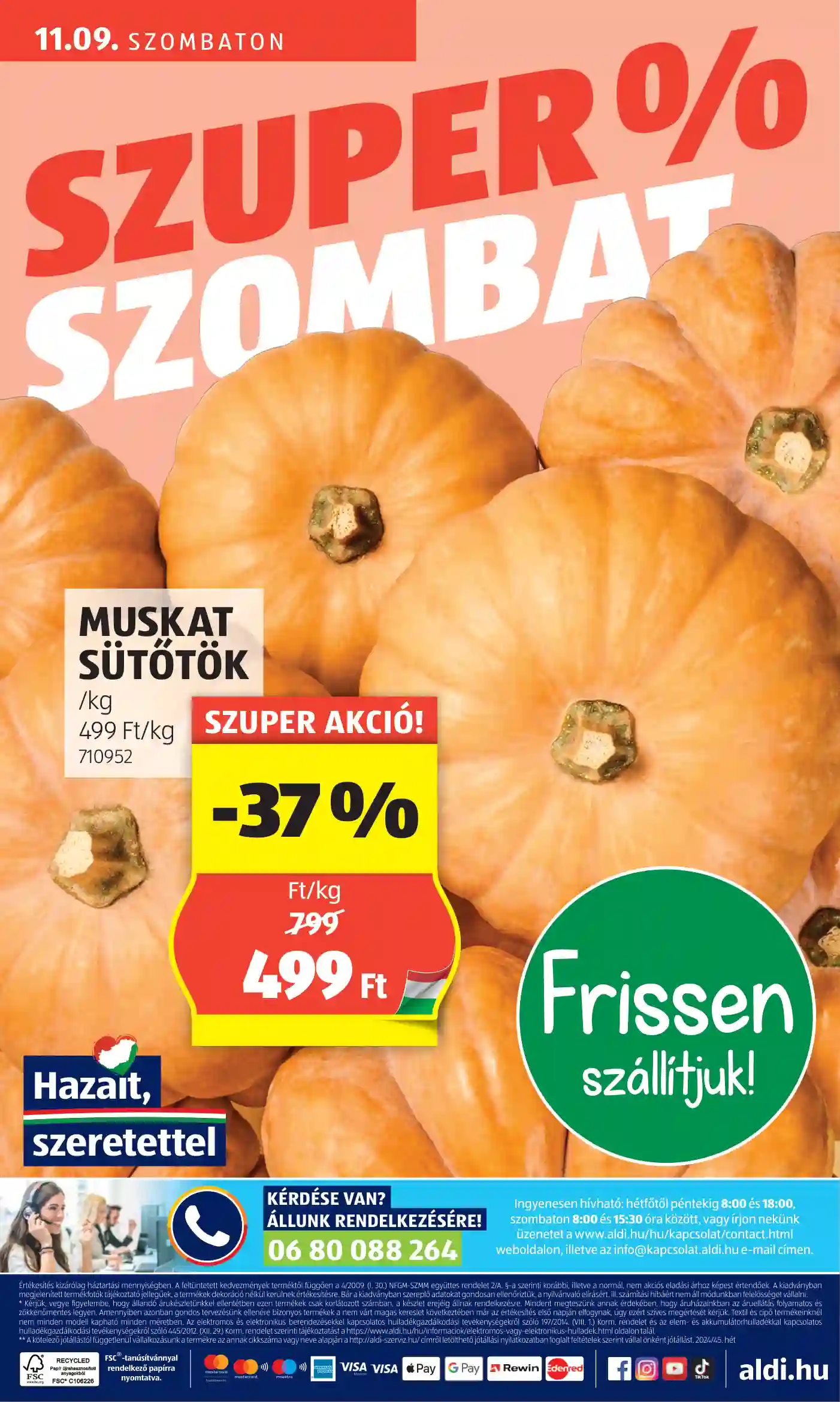 Aldi akciós újság 45. hét (63 oldal)