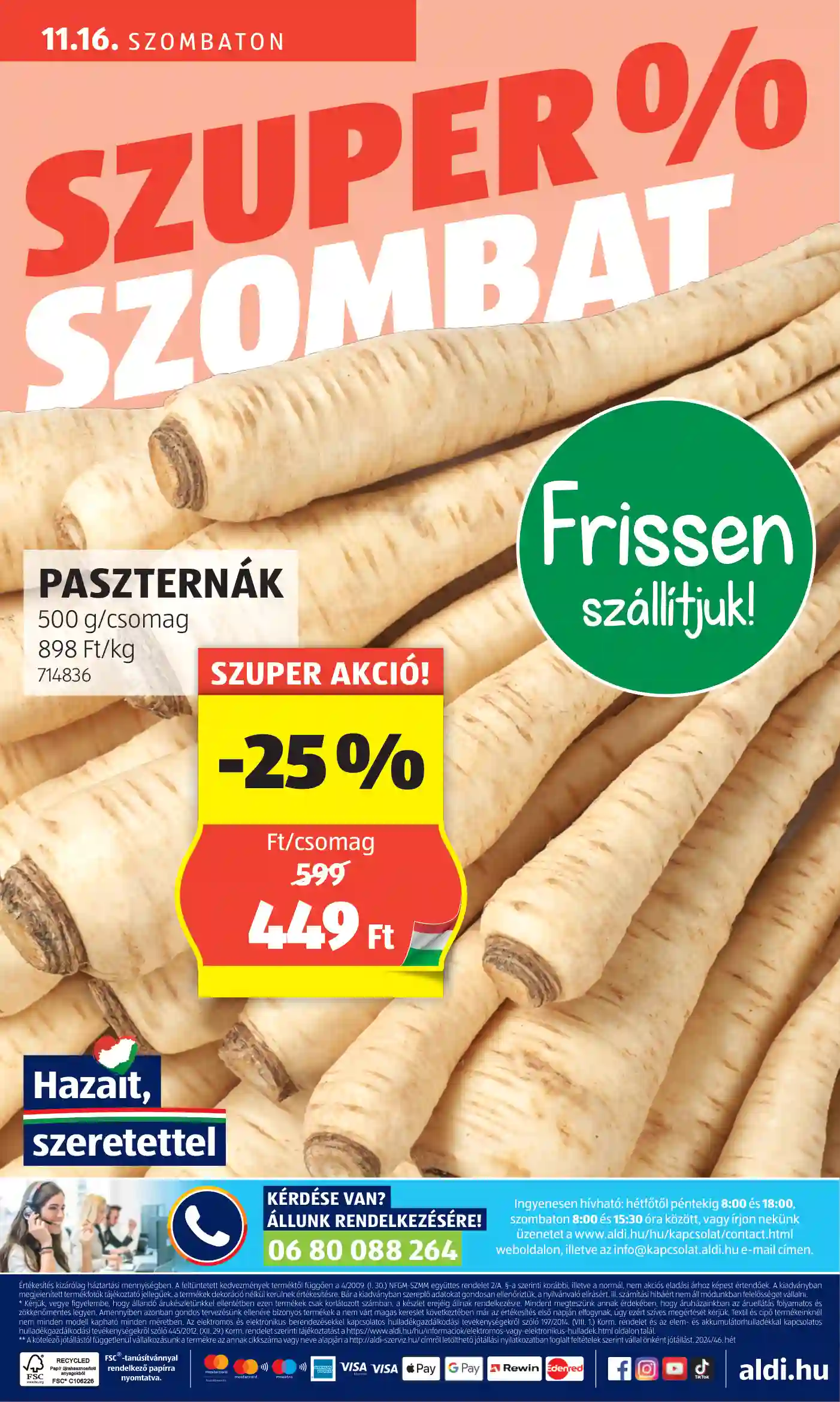 Aldi akciós újság 46. hét (63 oldal)