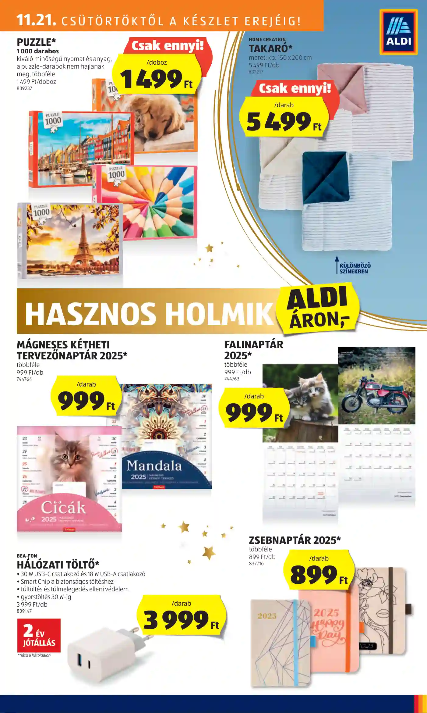 Aldi akciós újság 47. hét (33 oldal)