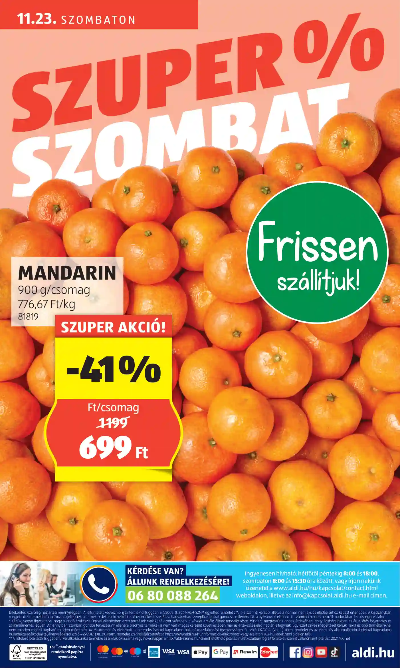 Aldi akciós újság 47. hét (73 oldal)