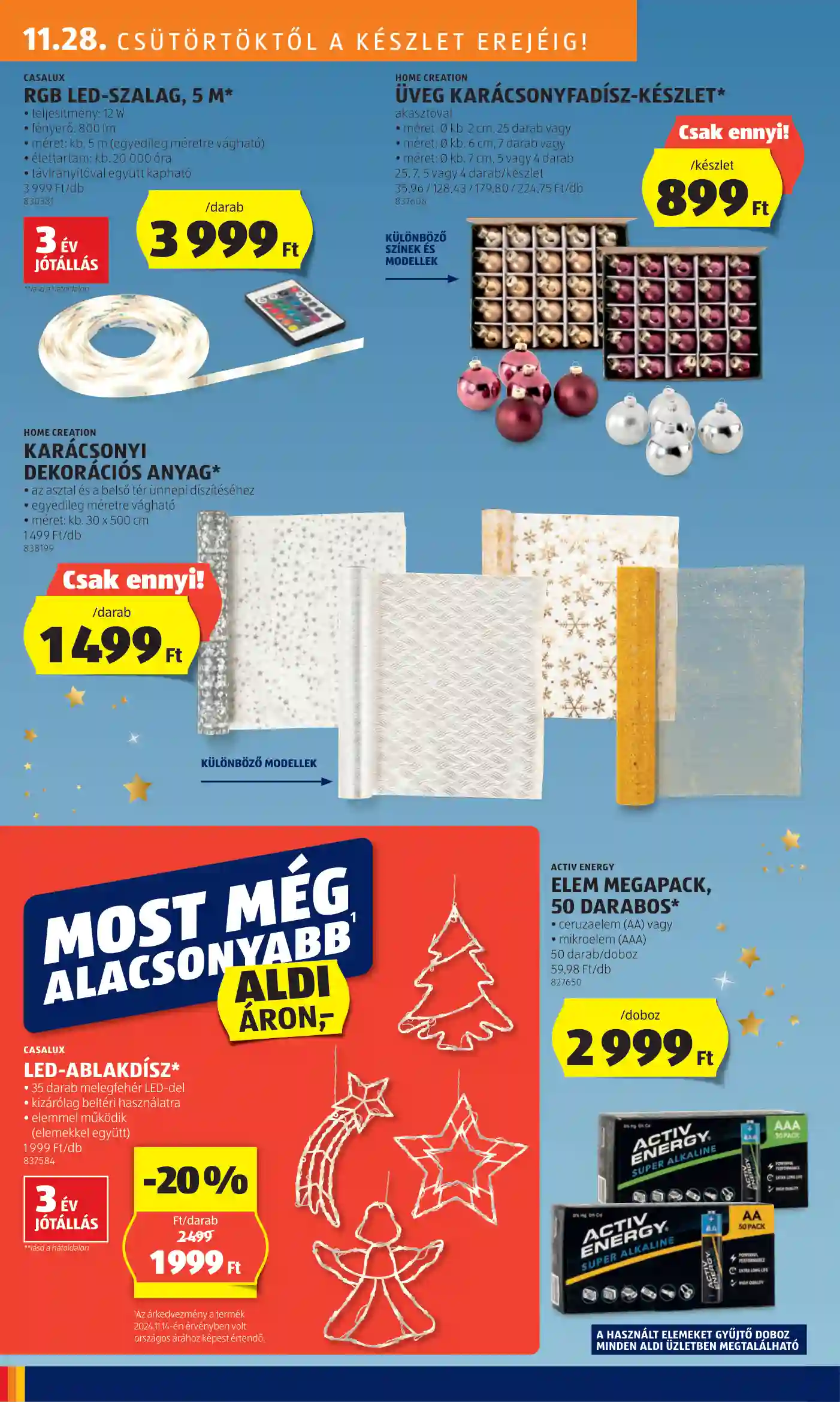 Aldi akciós újság 48. hét (34 oldal)