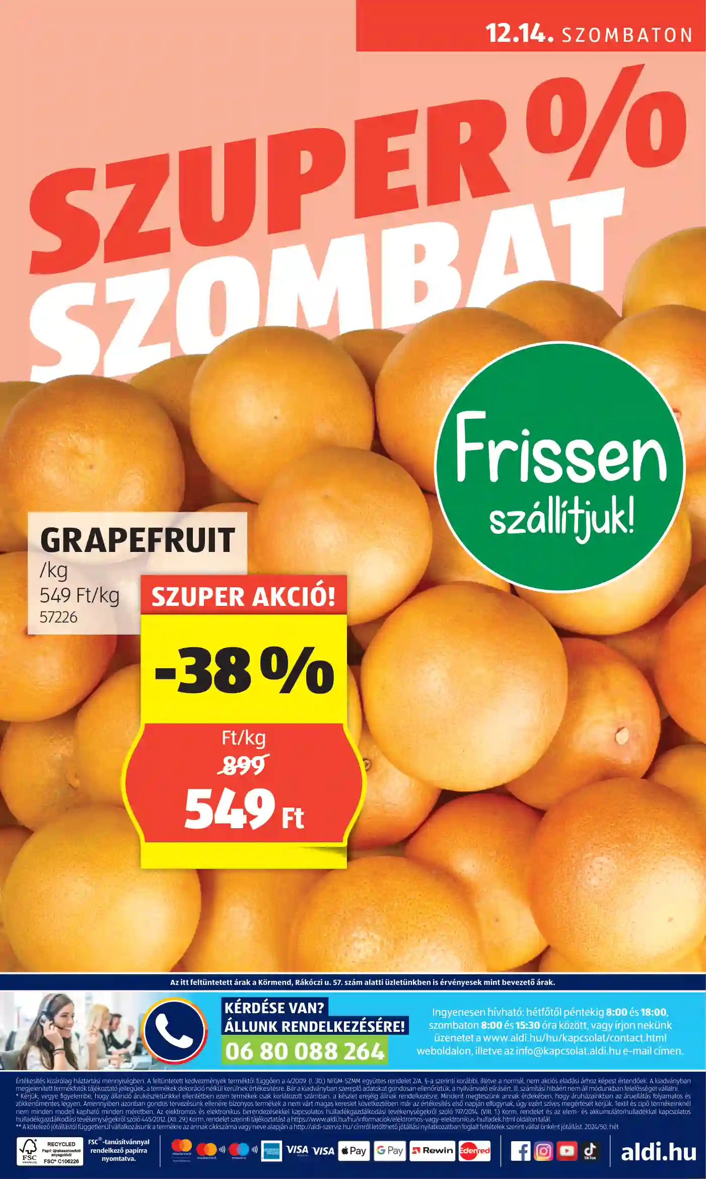 Aldi akciós újság 50. hét (71 oldal)