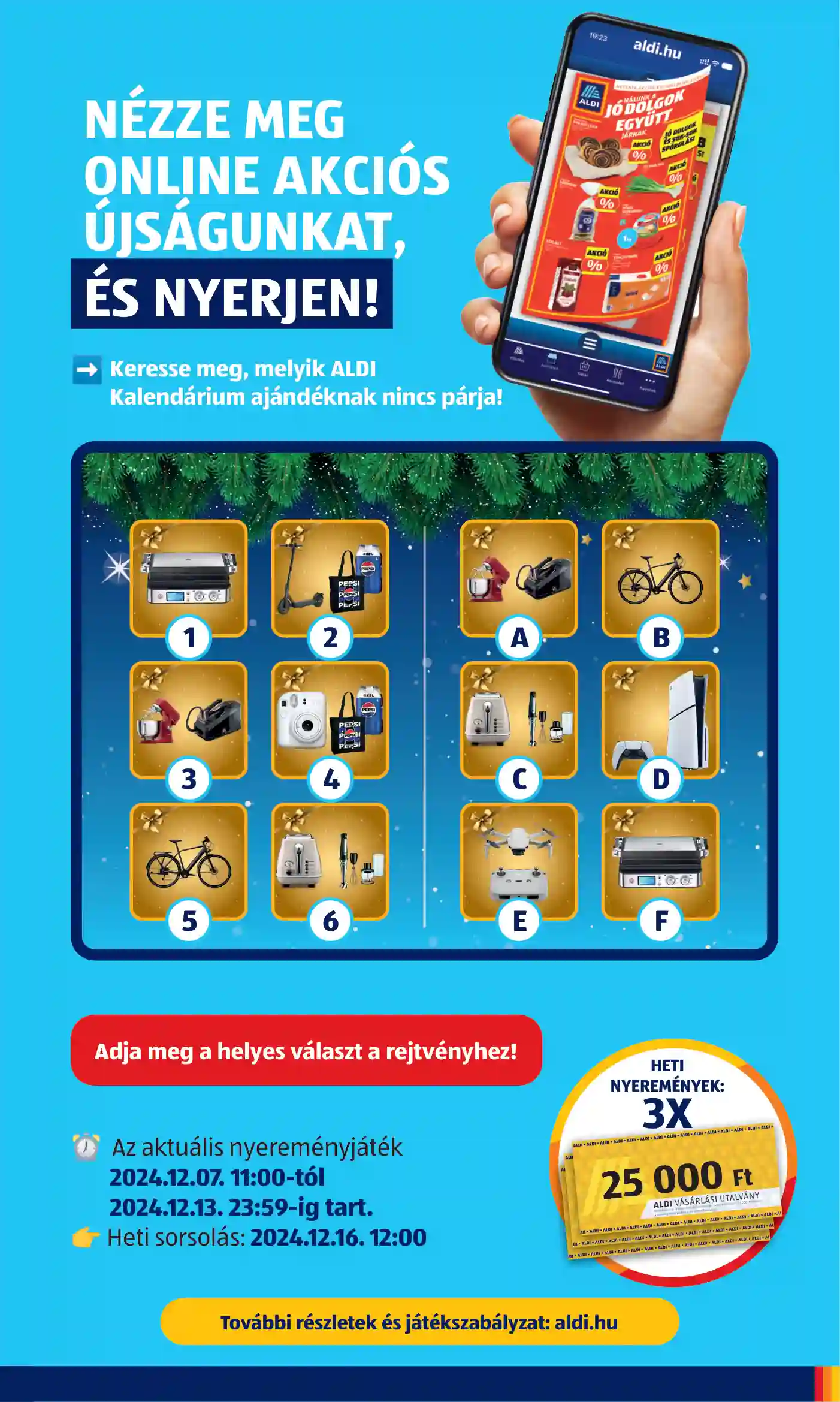 Aldi akciós újság 50. hét (7 oldal)
