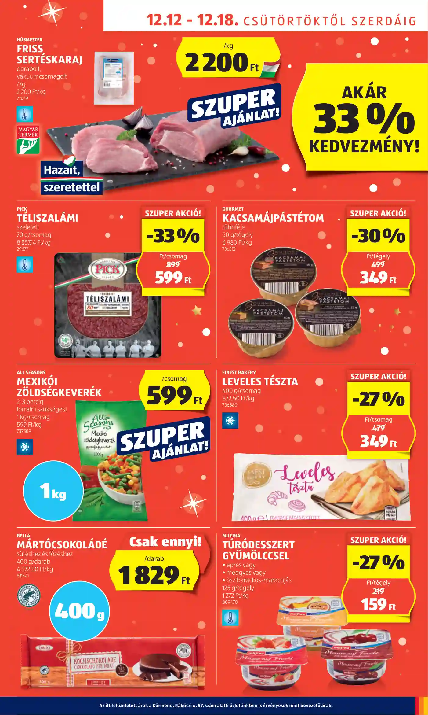 Aldi akciós újság 50. hét (35 oldal)
