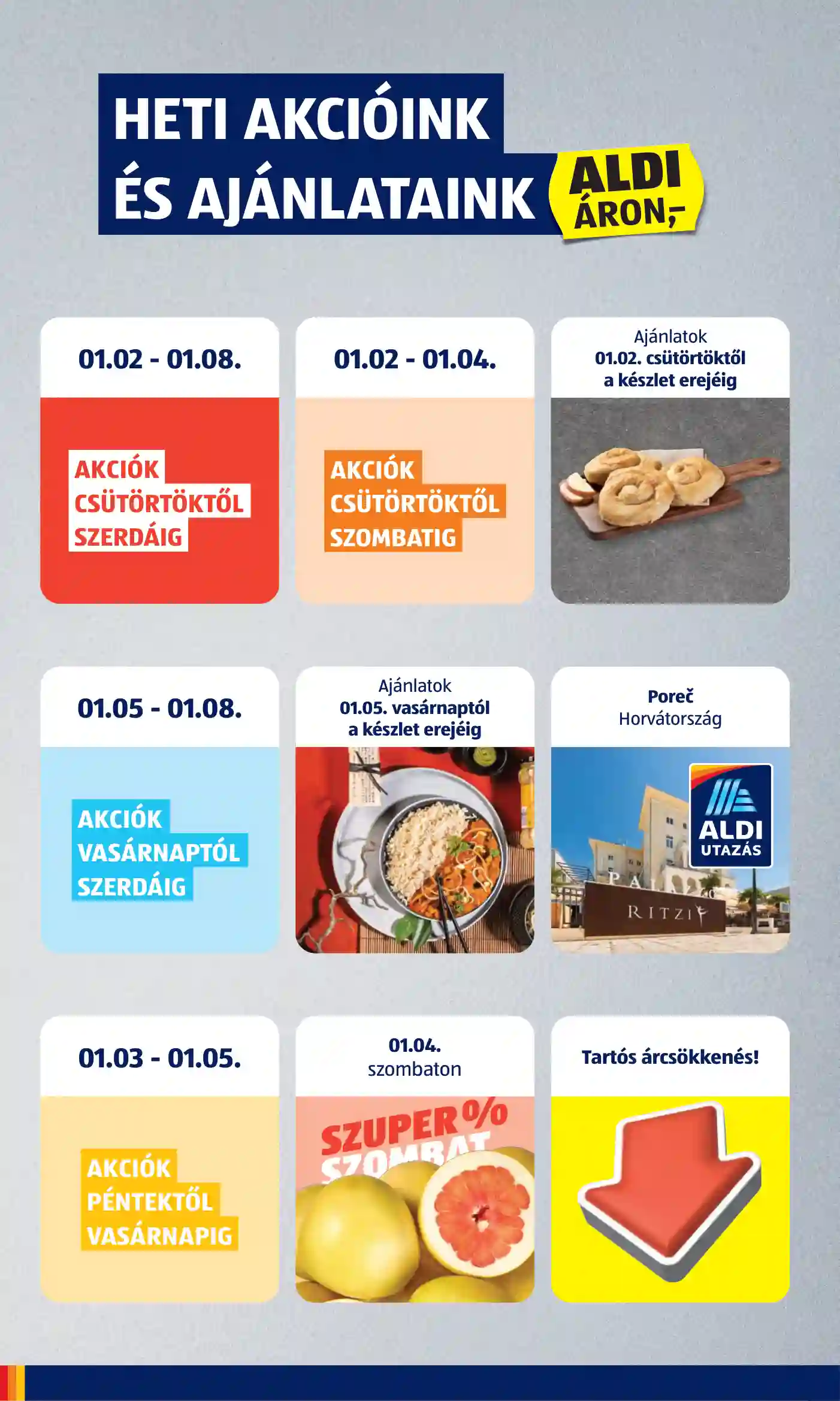 Aldi akciós újság 1. hét (2 oldal)