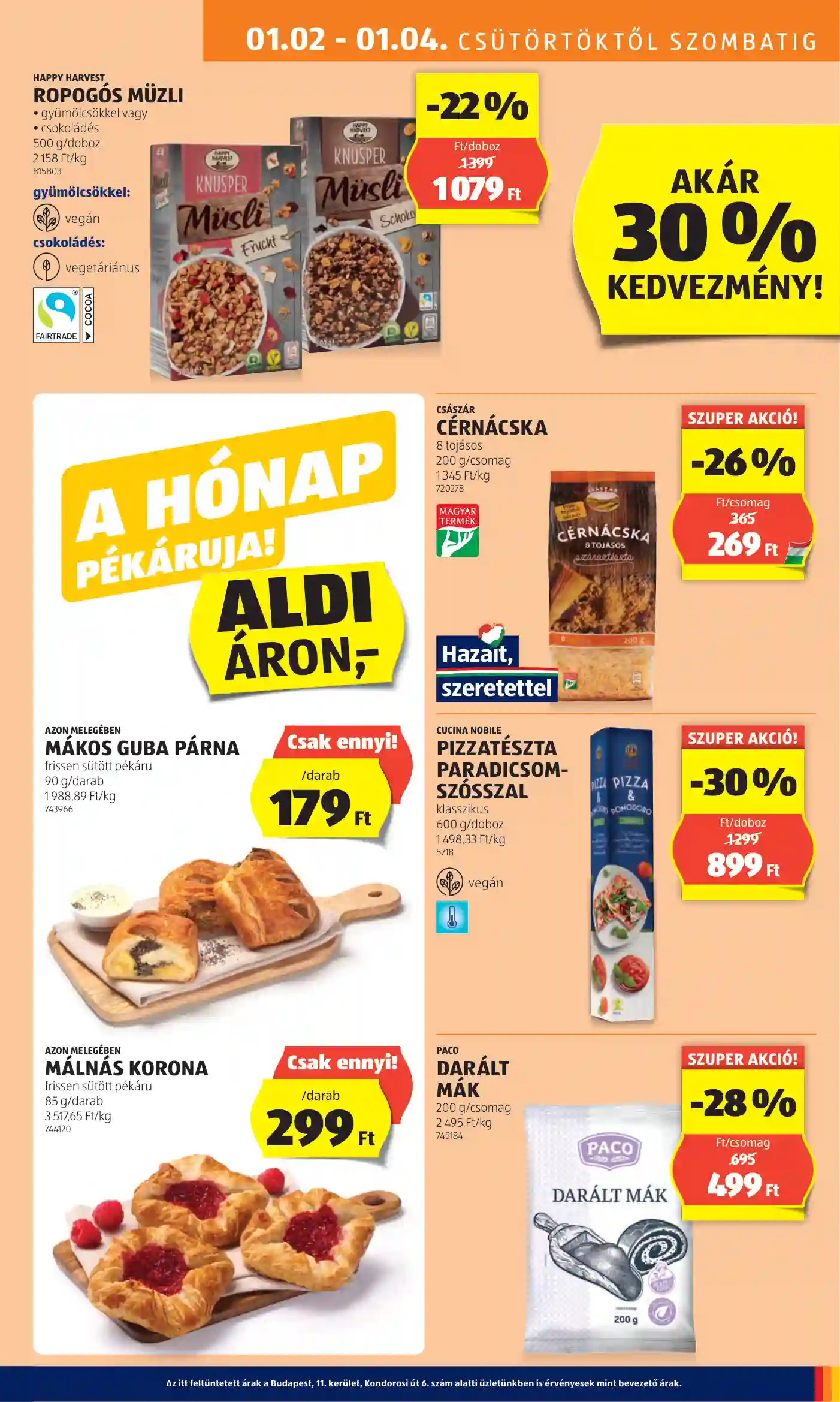 Aldi akciós újság 1. hét (7 oldal)