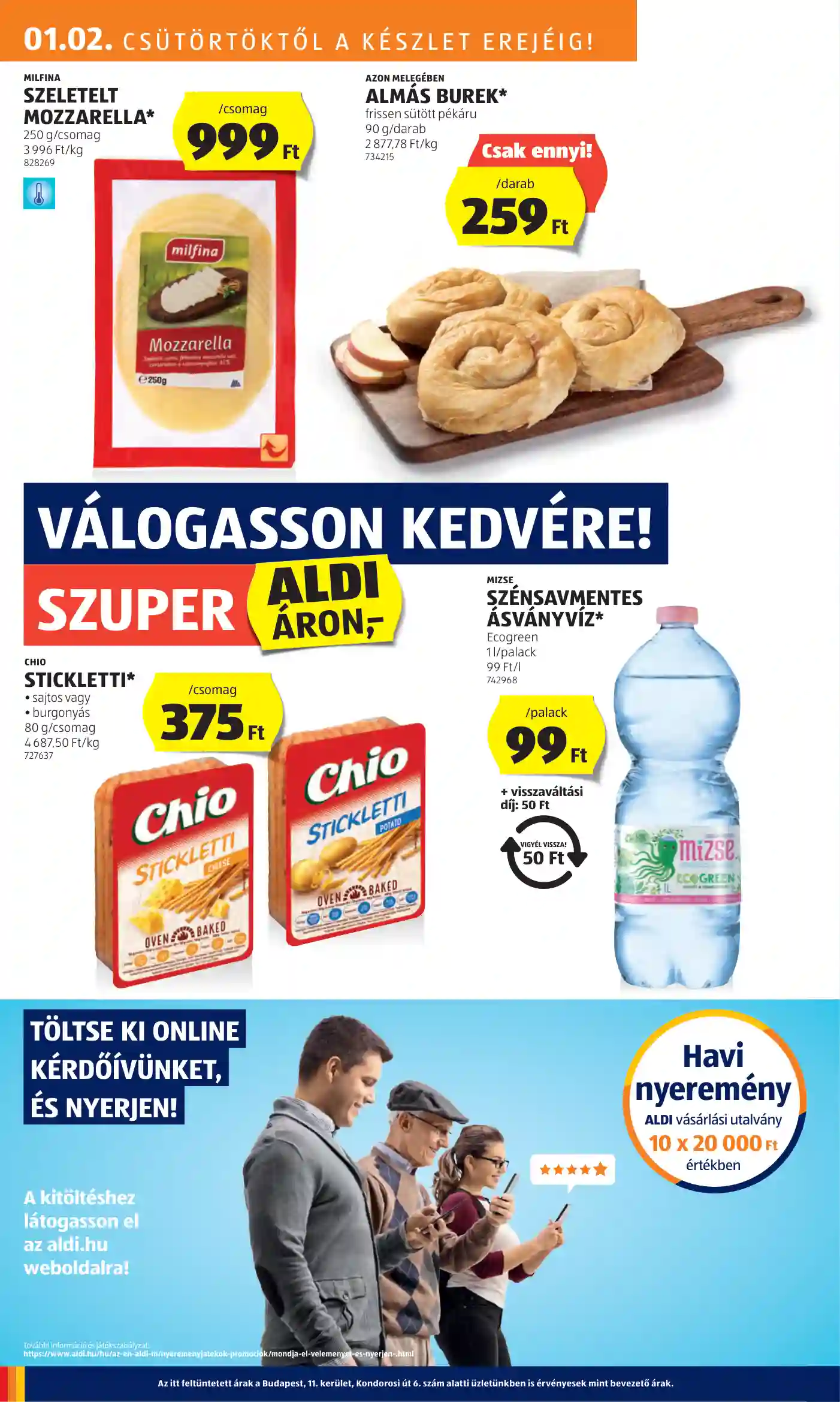 Aldi akciós újság 1. hét (10 oldal)