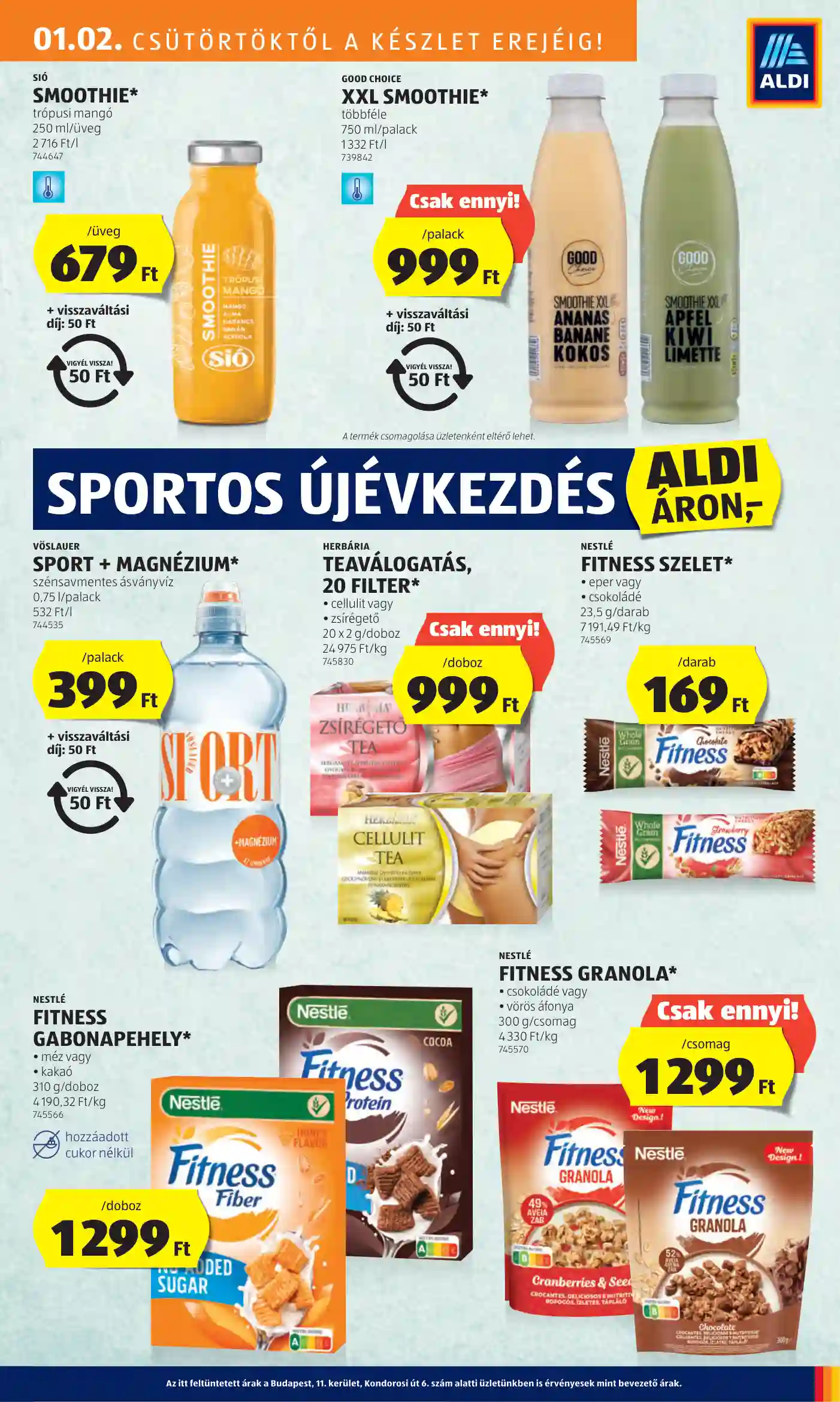 Aldi akciós újság 1. hét (11 oldal)