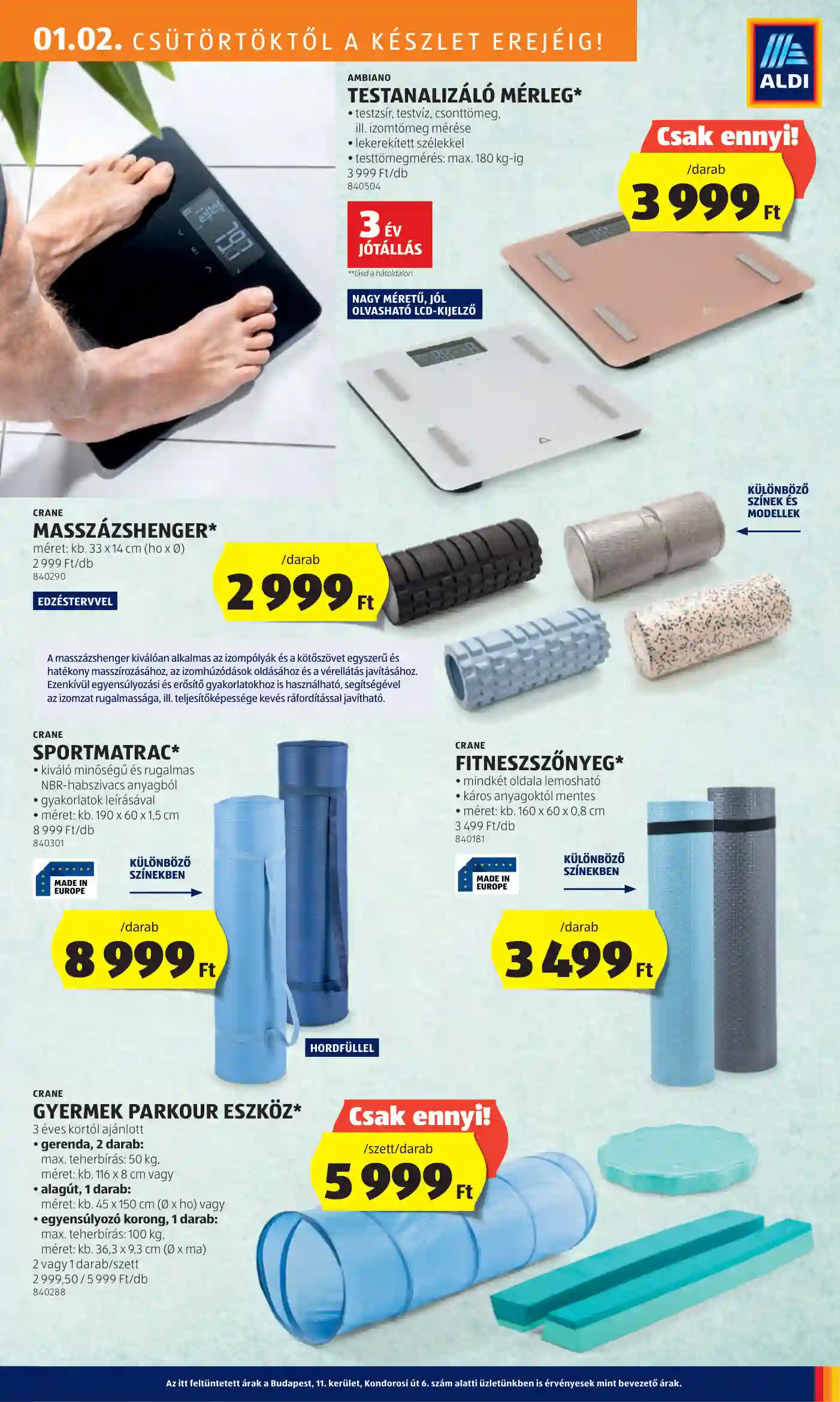 Aldi akciós újság 1. hét (16 oldal)