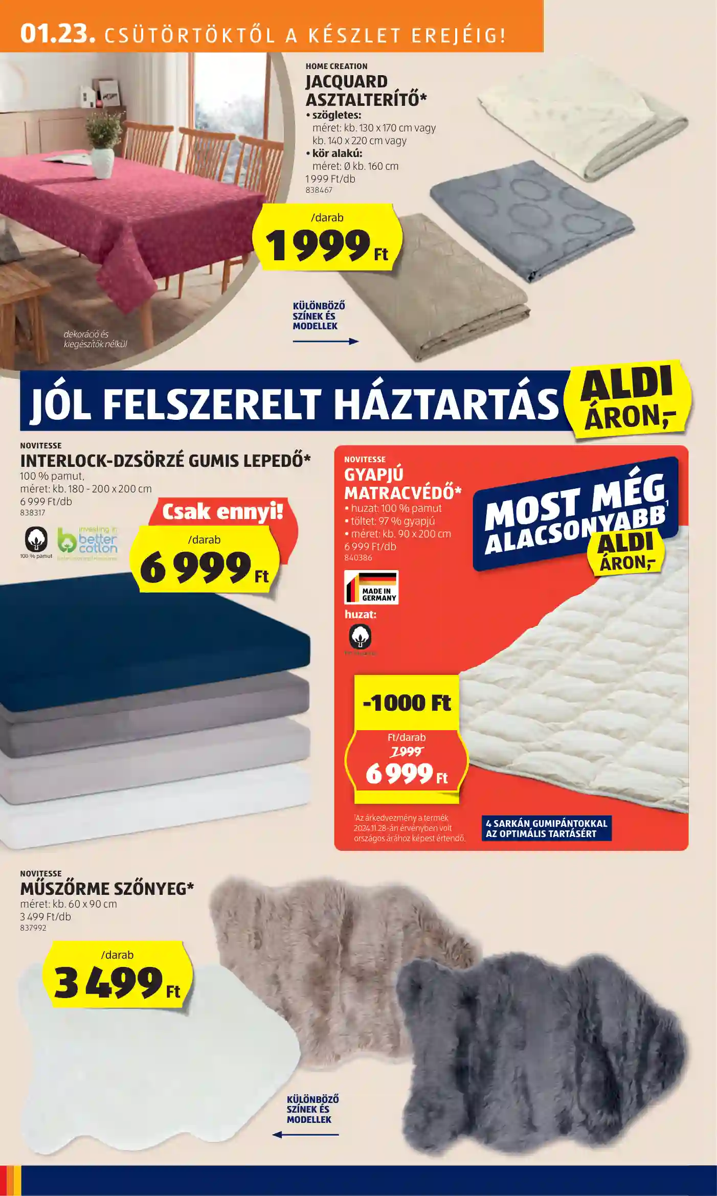 Aldi akciós újság 4. hét (23 oldal)