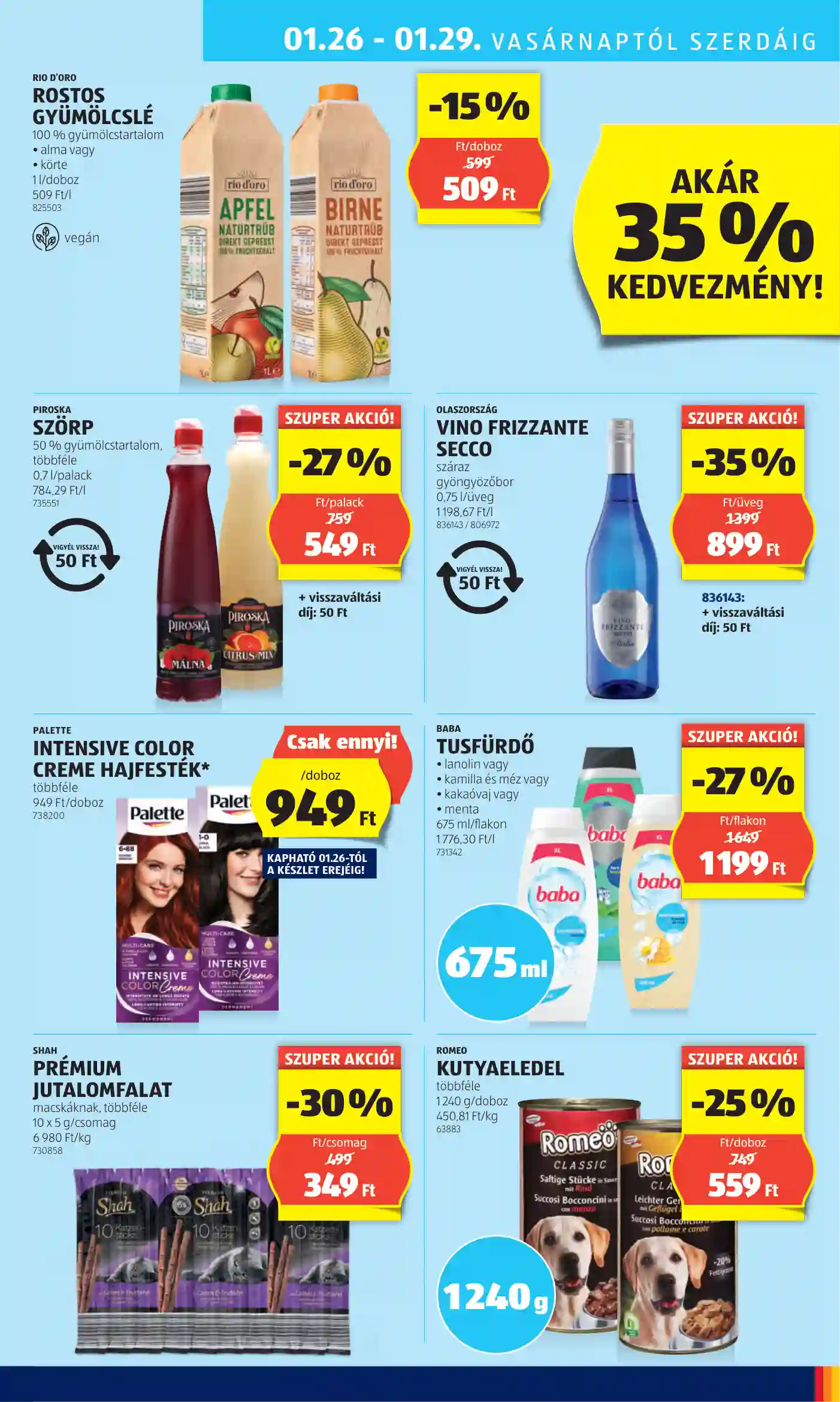 Aldi akciós újság 4. hét (33 oldal)