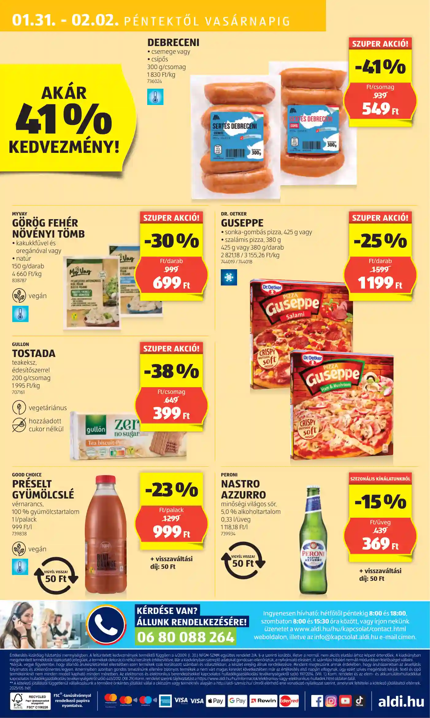 Aldi akciós újság 5. hét (52 oldal)