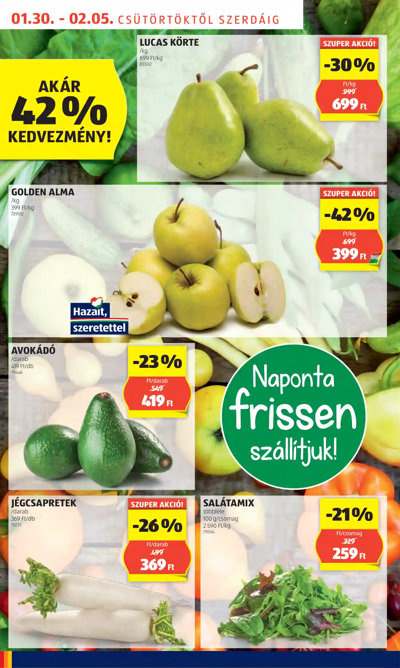 Aldi akciós újság 5. hét (24 oldal)
