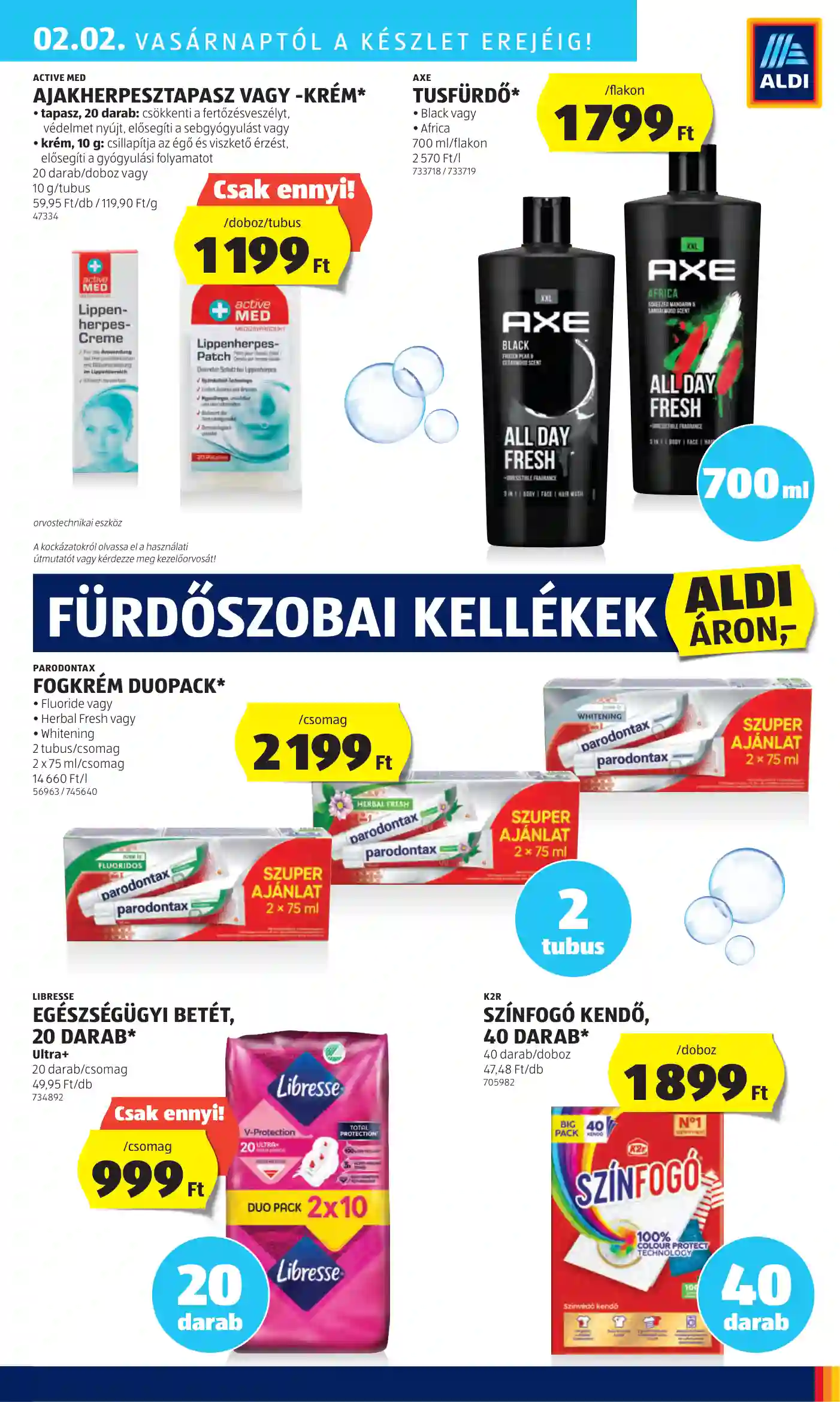 Aldi akciós újság 5. hét (38 oldal)
