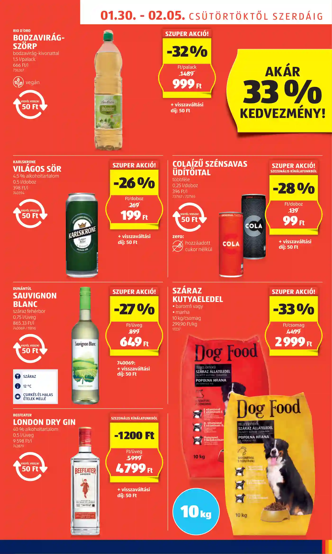 Aldi akciós újság 5. hét (55 oldal)