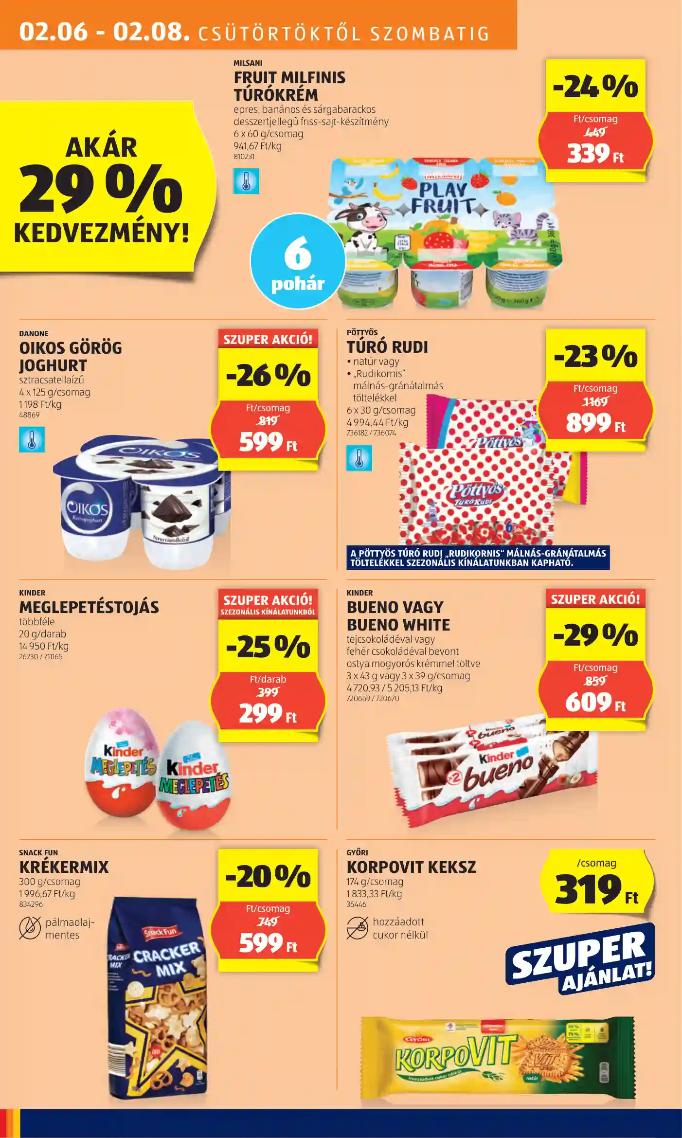 Aldi akciós újság 6. hét (8 oldal)