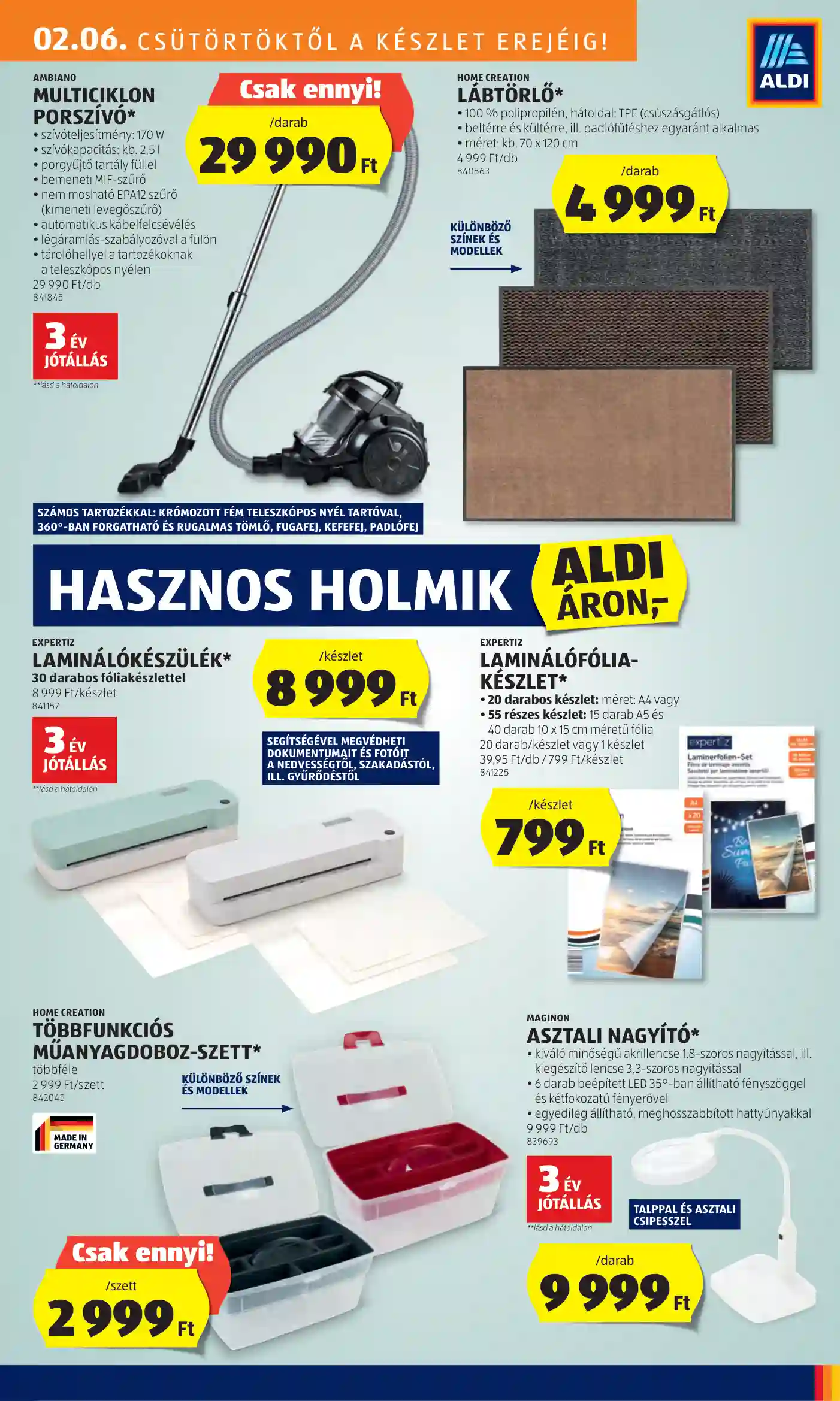Aldi akciós újság 6. hét (20 oldal)